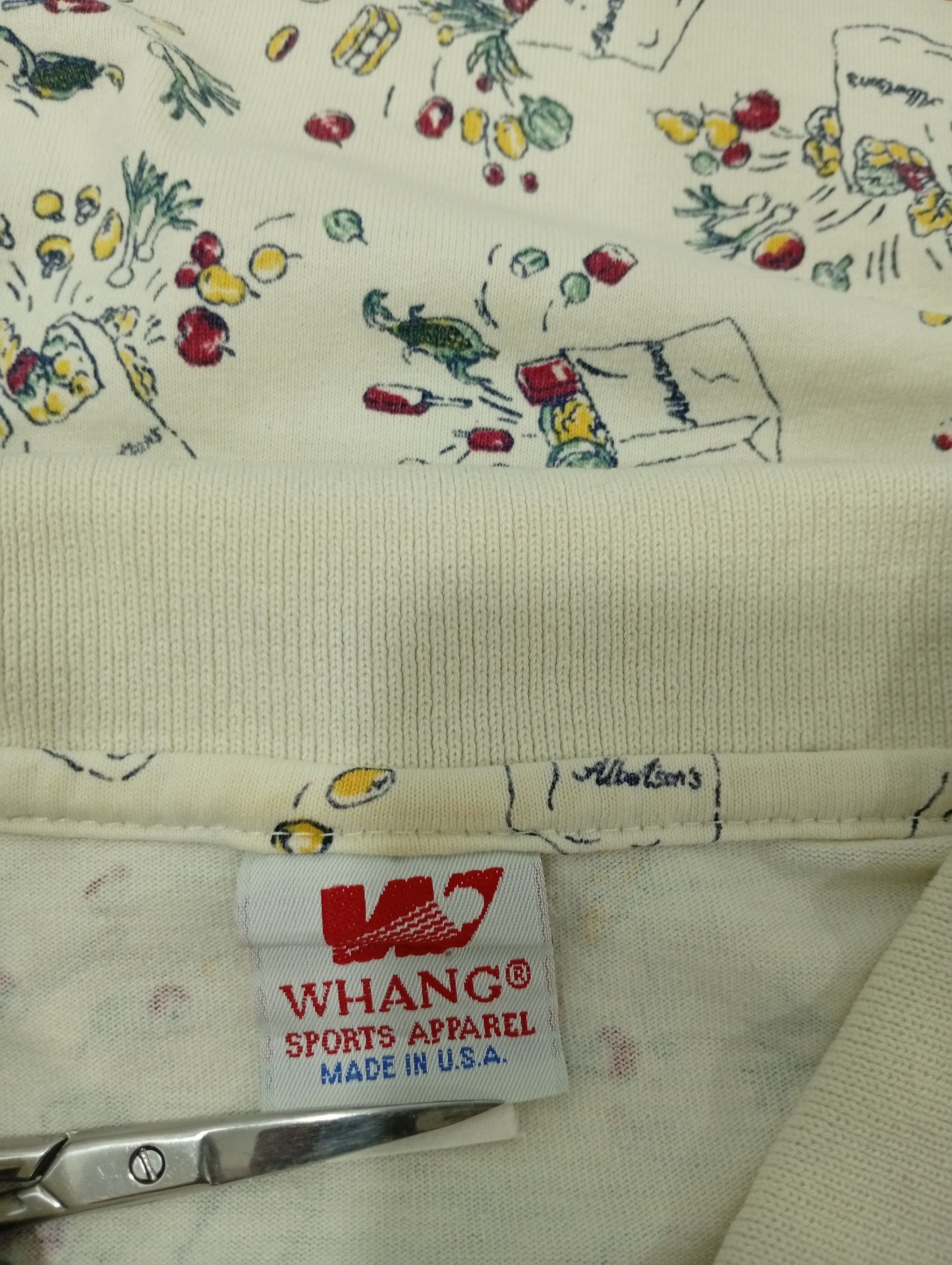 Japanese Brand × Vintage 🔥🔥Vintage Whang Full Print Polo T-Shirt Size US L / EU 52-54 / 3 - 23 Thumbnail