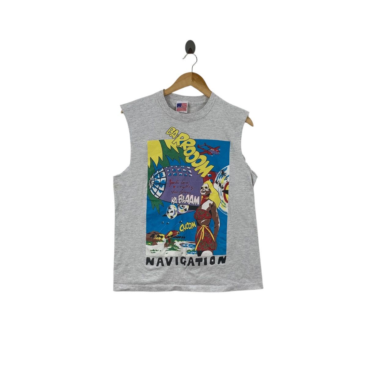 Vintage Vintage 90’ ROY LICHTENSTEIN KA BLAAM Illustration Tank Top Size US S / EU 44-46 / 1 - 1 Thumbnail
