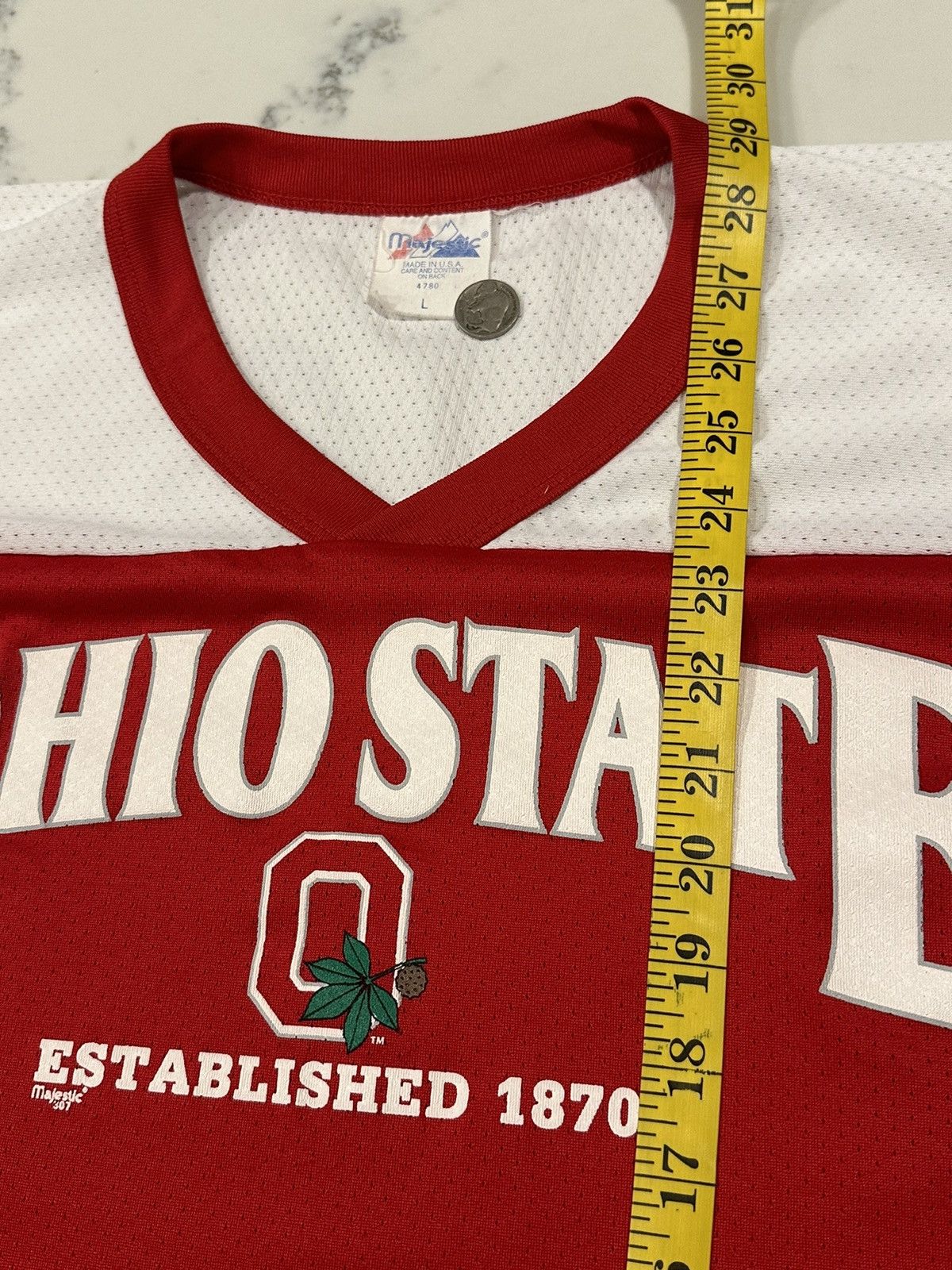 NCAA × Vintage Vintage 1980’s Ohio State University Cut Sleeve Jersey Large Size US L / EU 52-54 / 3 - 8 Thumbnail