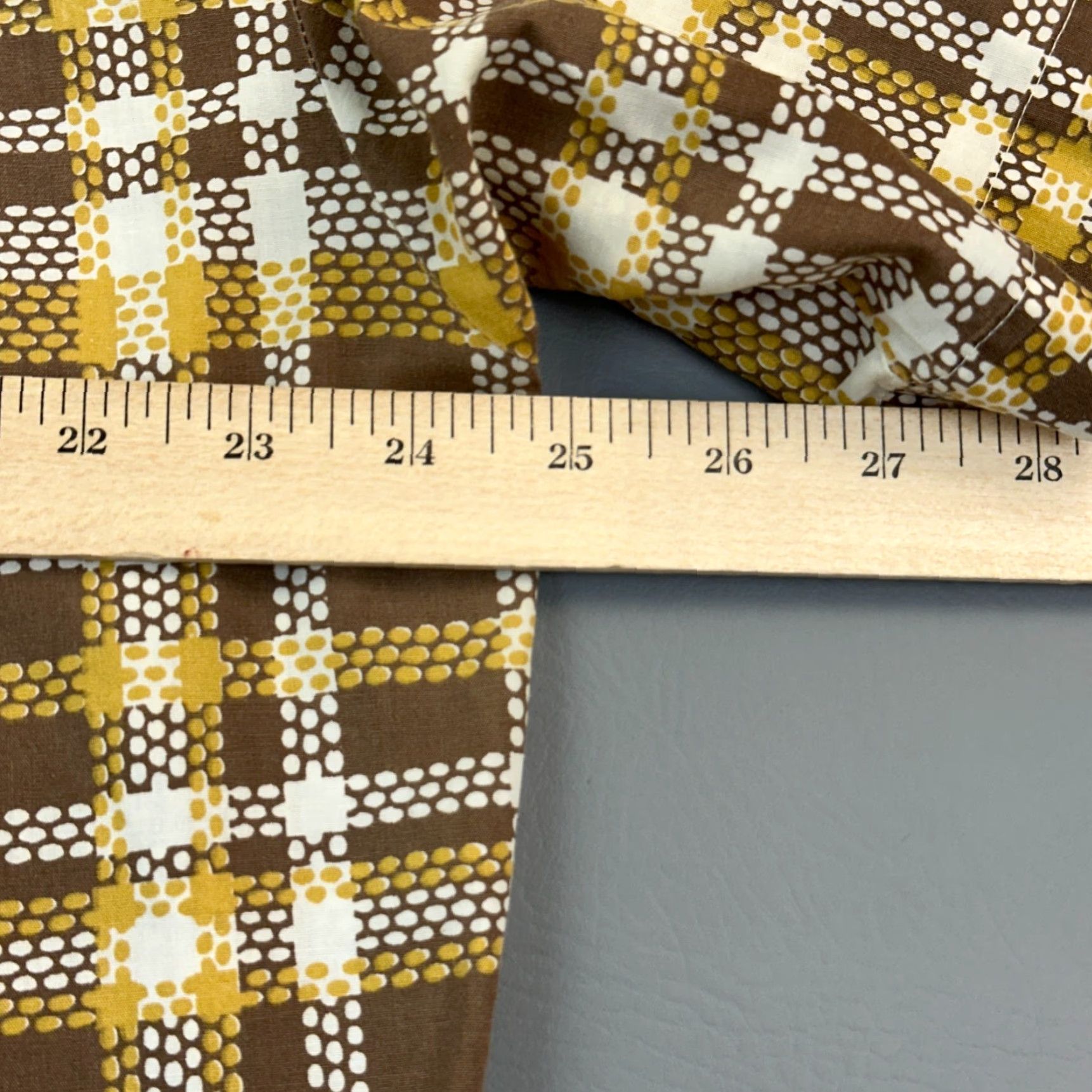 Marlboro VINTAGE Marlboro Shirt Mens XL Yellow Brown Plaid Permanent Press Button Up Size US XL / EU 56 / 4 - 7 Thumbnail