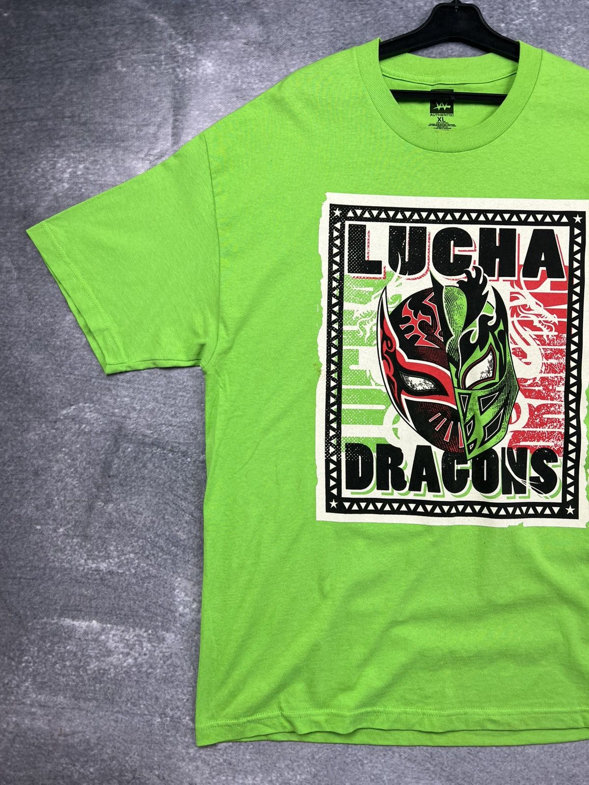 Band Tees × WWE × WWF WWE Authentic Wear Lucha Dragons T Shirt Size US XL / EU 56 / 4 - 3 Thumbnail