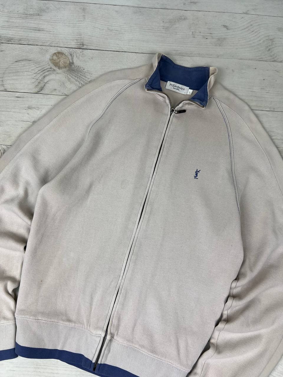 Yves Saint Laurent Yves Saint Laurent YSL Sweatshirt Zip Up Size US L / EU 52-54 / 3 - 2 Thumbnail