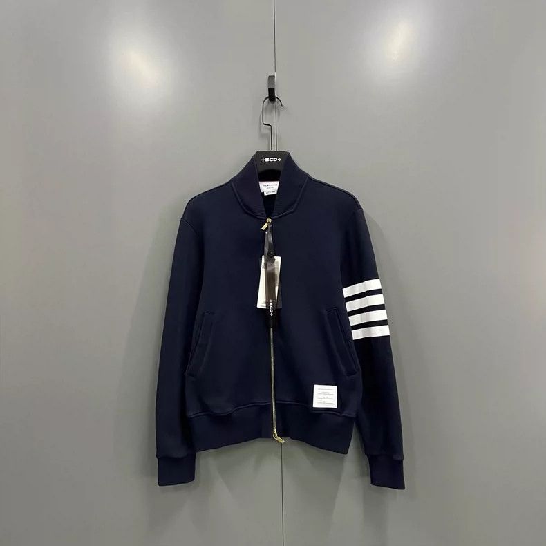 Thom Browne Thom Browne size2 Blue and green striped zipper jacket Size US M / EU 48-50 / 2 - 1 Thumbnail