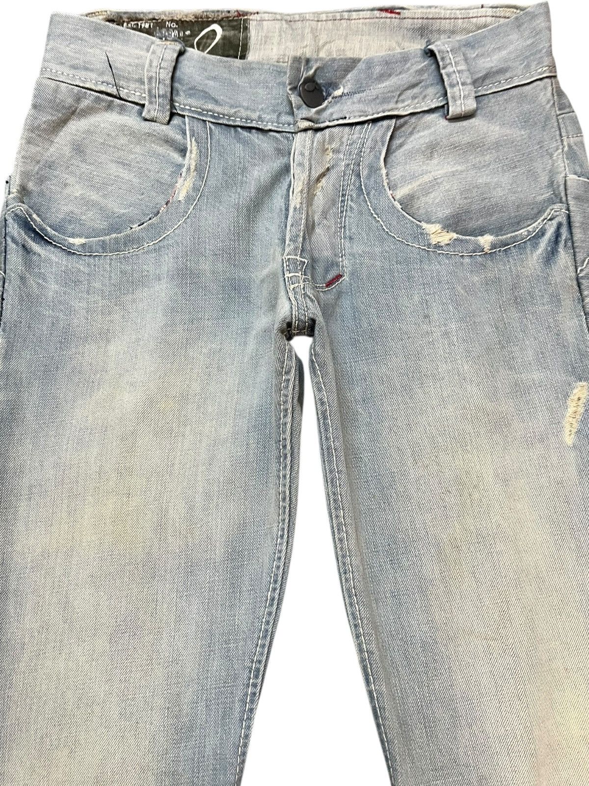 MATiAS Vintage Matias Flare Faded Button Fly Curve Leg Denim Size US 30 / EU 46 - 2 Thumbnail