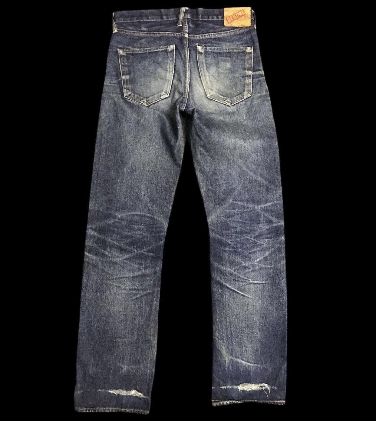 Denime D138 DENIME Japan Sturdy Selvedge Distressed Jeans Size US 31 - 2 Thumbnail