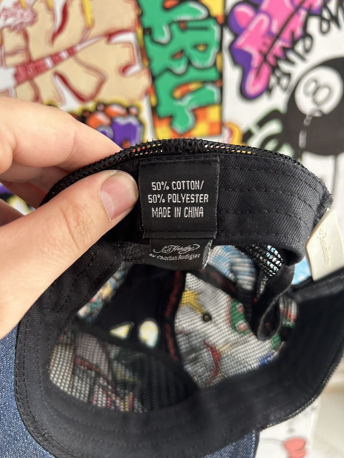 Christian Audigier × Ed Hardy × Vintage Ed hardy Piratess Trucker Hat Size ONE SIZE - 3 Thumbnail