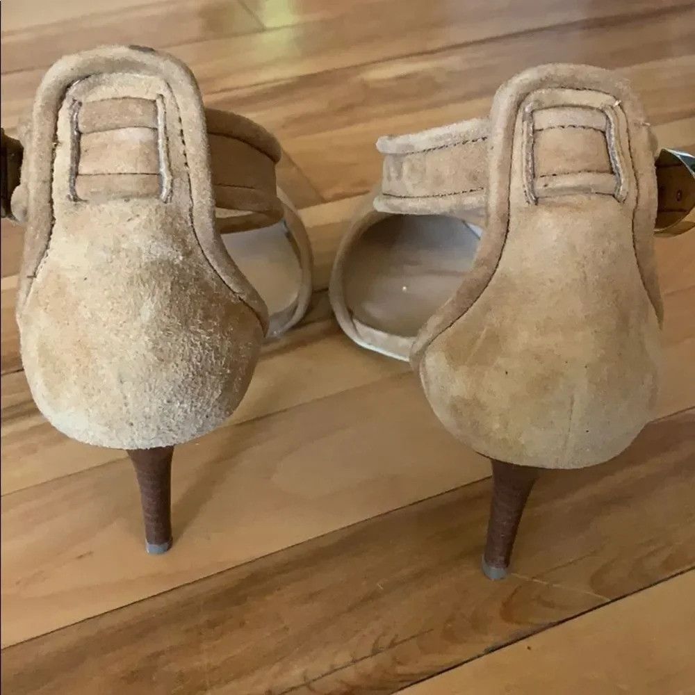 Charles Jourdan CharlesJourdan camel suede ankle strap pumps Size US 6.5 / IT 36.5 - 5 Thumbnail