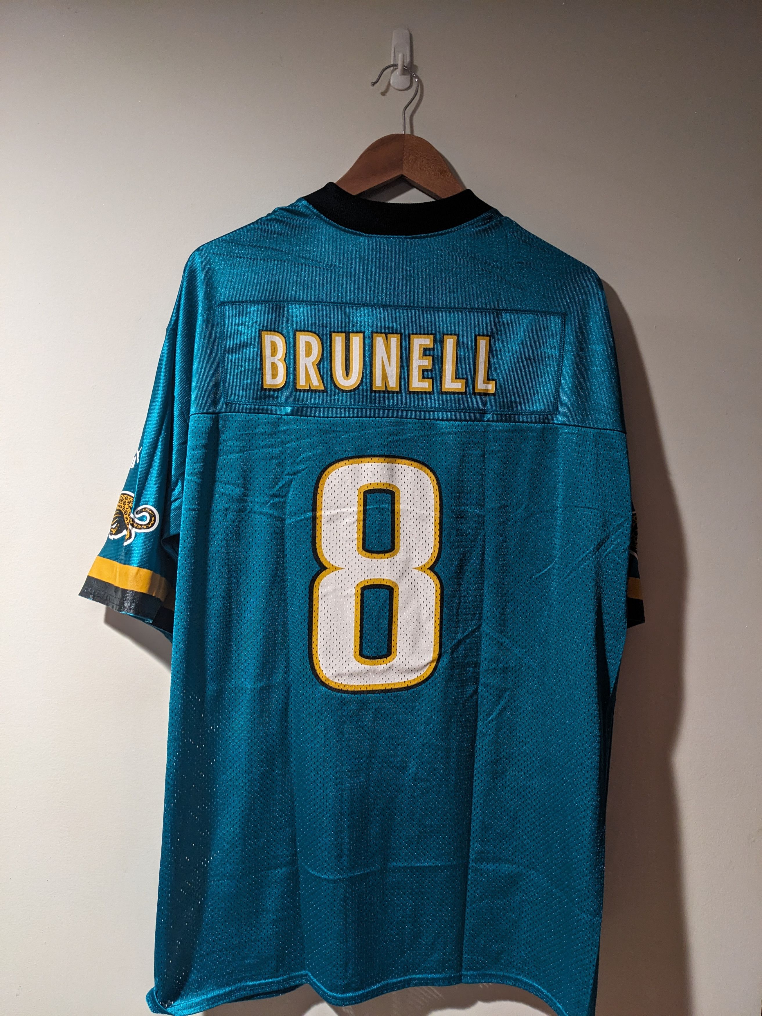 NFL × Vintage Vintage Jacksonville Jaguars Brunell NFL Football Jersey Size US L / EU 52-54 / 3 - 1 Thumbnail