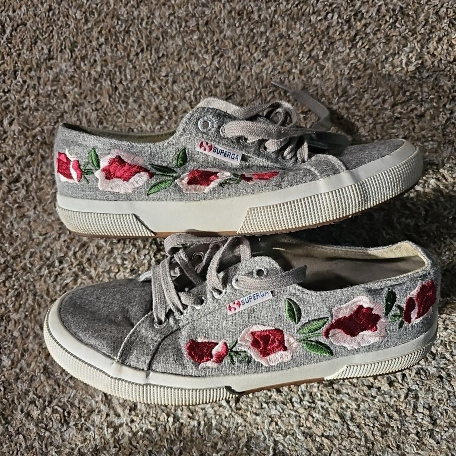 Superga superga style S00D1G0 wool Floral Embroidered shoes Size US 8.5 / IT 38.5 - 3 Thumbnail