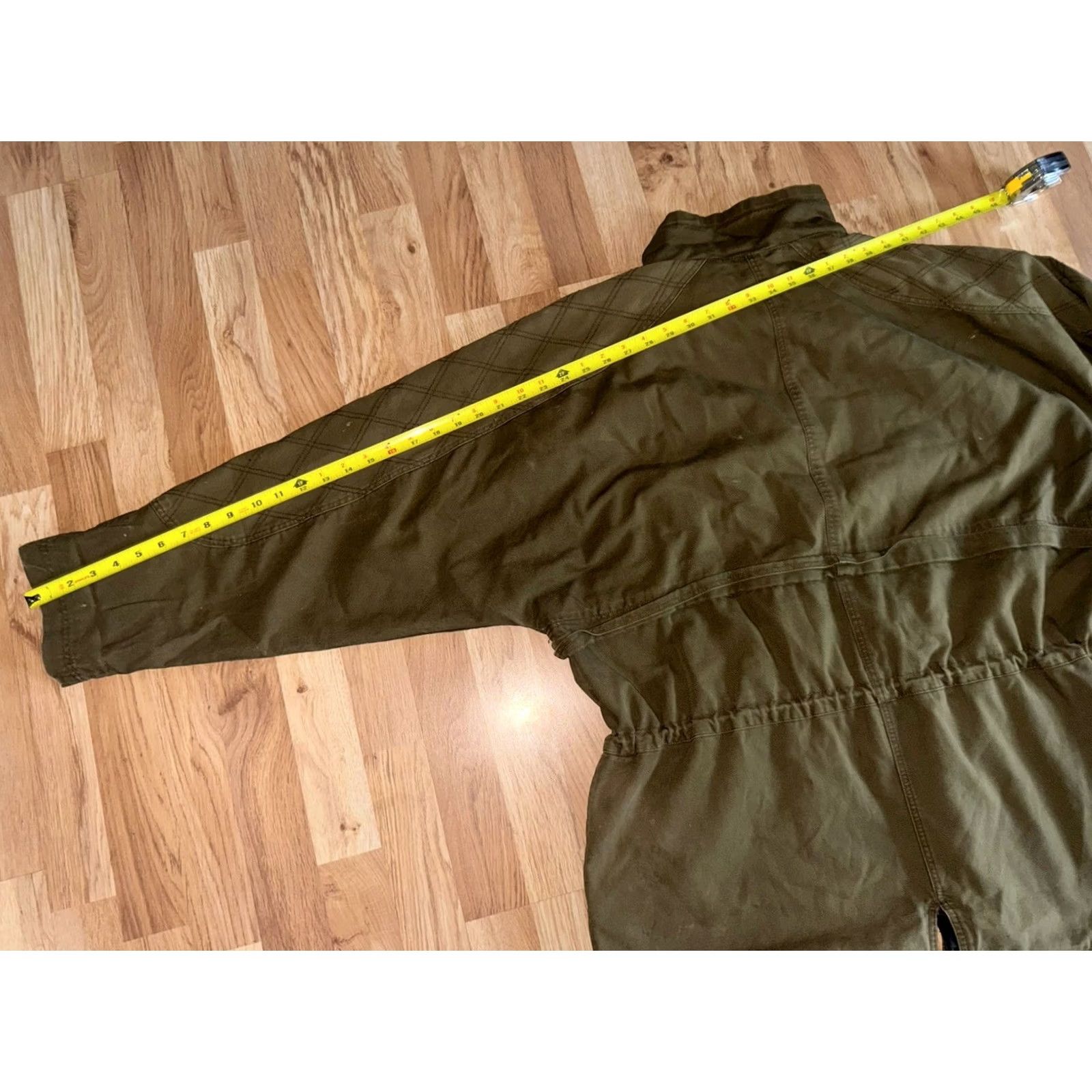 Nike VINTAGE Nike Jacket Made For Champs Sports Full Zip Adjust Waist Green Plaid Lined LG Mens Size US L / EU 52-54 / 3 - 7 Thumbnail