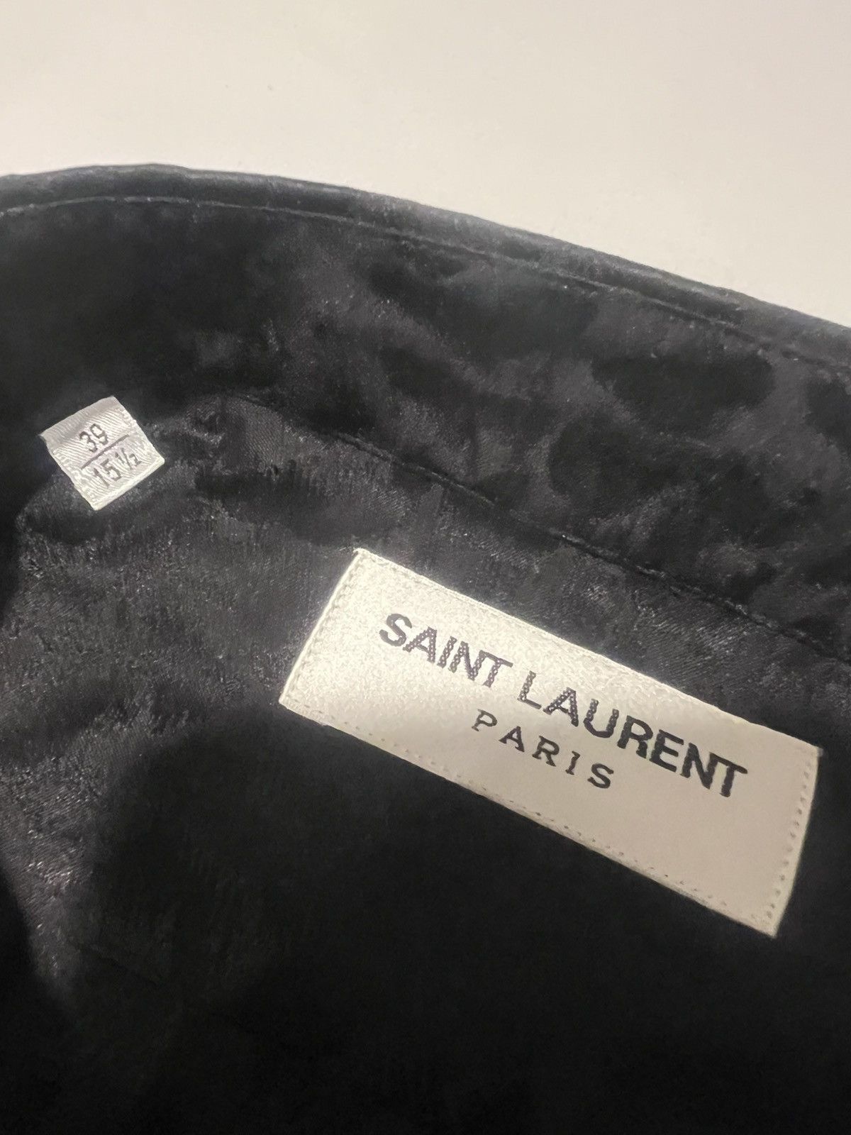 Saint Laurent Paris Saint Laurent men’s silk shirt. 39/15.5/M. $1190 Size US S / EU 44-46 / 1 - 4 Thumbnail