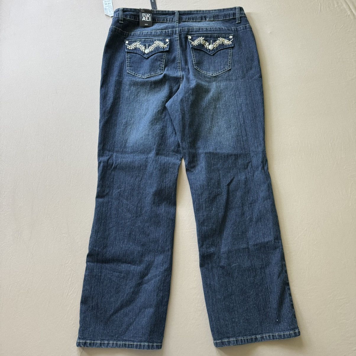 Other Y2K Era Roz & Ali rhinestone embellished bootcut jeans Size 40" / US 18 - 2 Thumbnail
