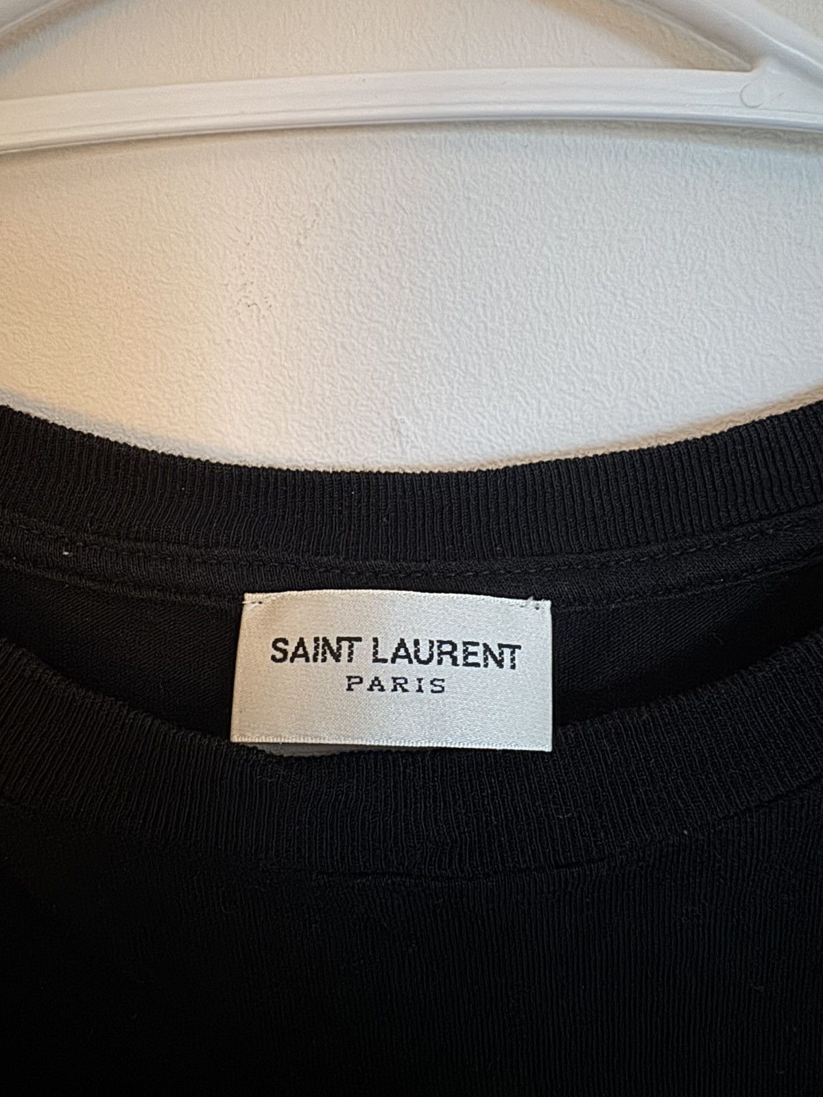Saint Laurent Paris Saint Laurent Signature Logo T-Shirt Leopard Animal Print Size US S / EU 44-46 / 1 - 4 Thumbnail