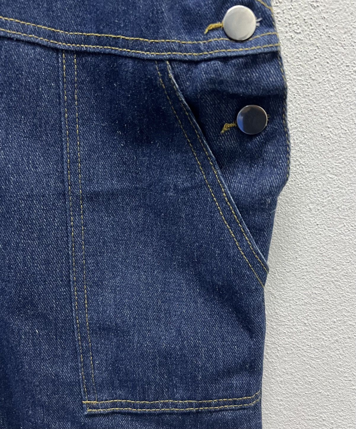 Vintage Vintage Inspired Dark Wash Denim Overalls Gossip Los Angeles Size US 35 - 5 Thumbnail