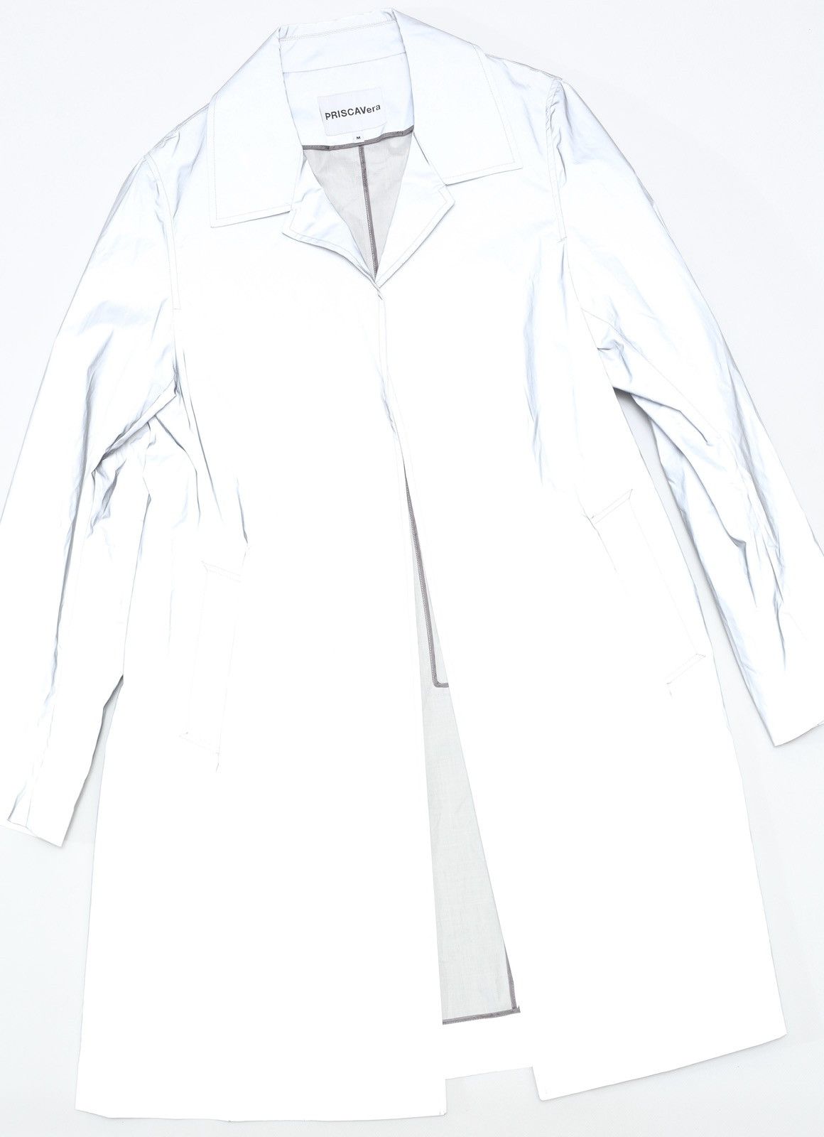 PRISCAVera Priscavera New York Full Reflective Rain Coat Jacket Rare Size M / US 6-8 / IT 42-44 - 5 Thumbnail