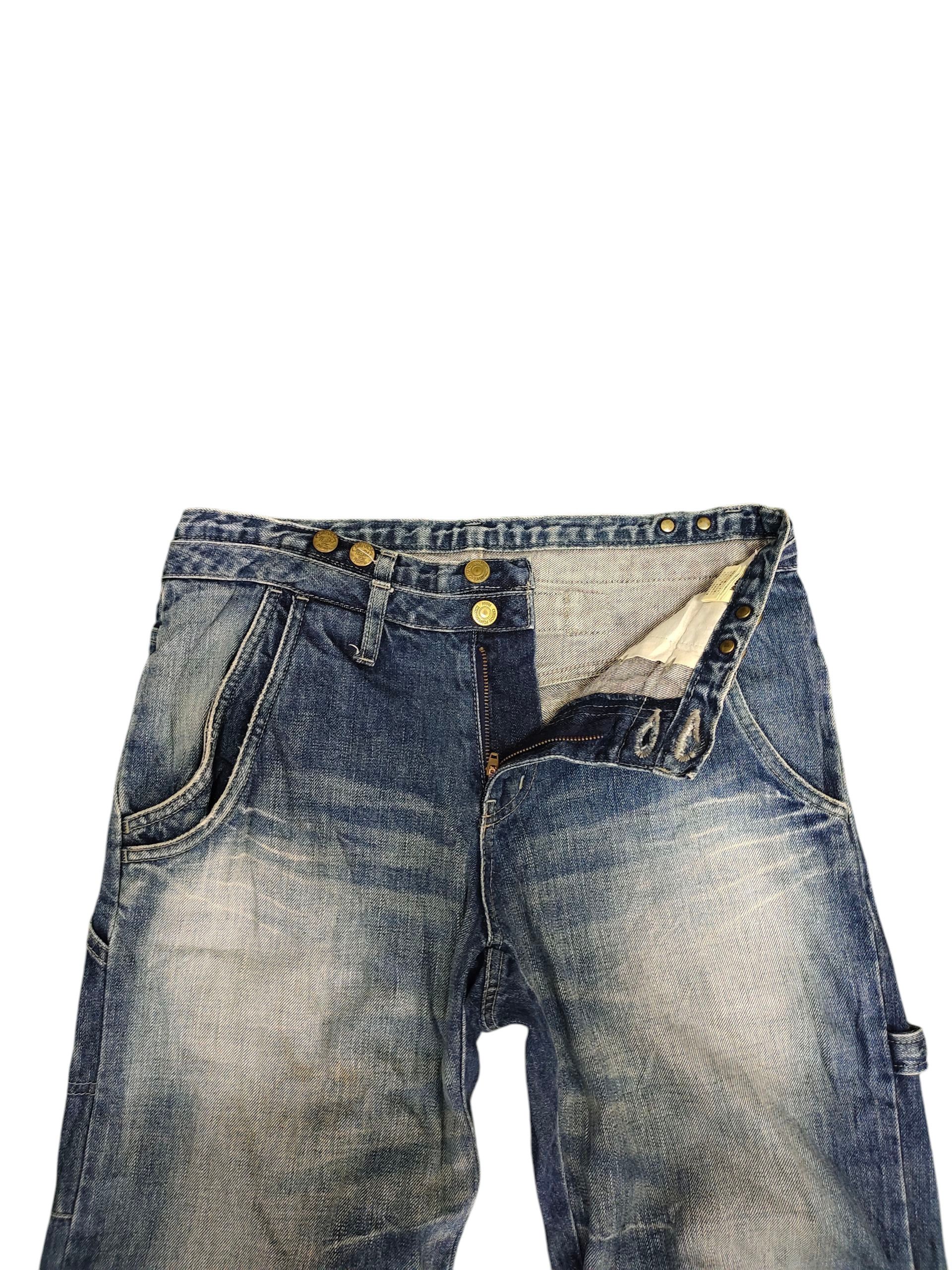 PPFM Ppfm Double Waist Button Back Carpenter Denim Jeans Size US 30 / EU 46 - 9 Thumbnail