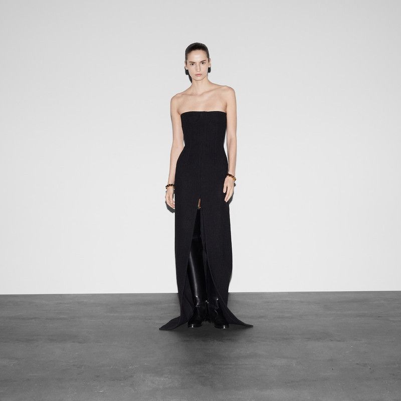 Gucci o1loc1c0226 796674 Batavia Wool Dress in Black Size M / US 6-8 / IT 42-44 - 3 Thumbnail