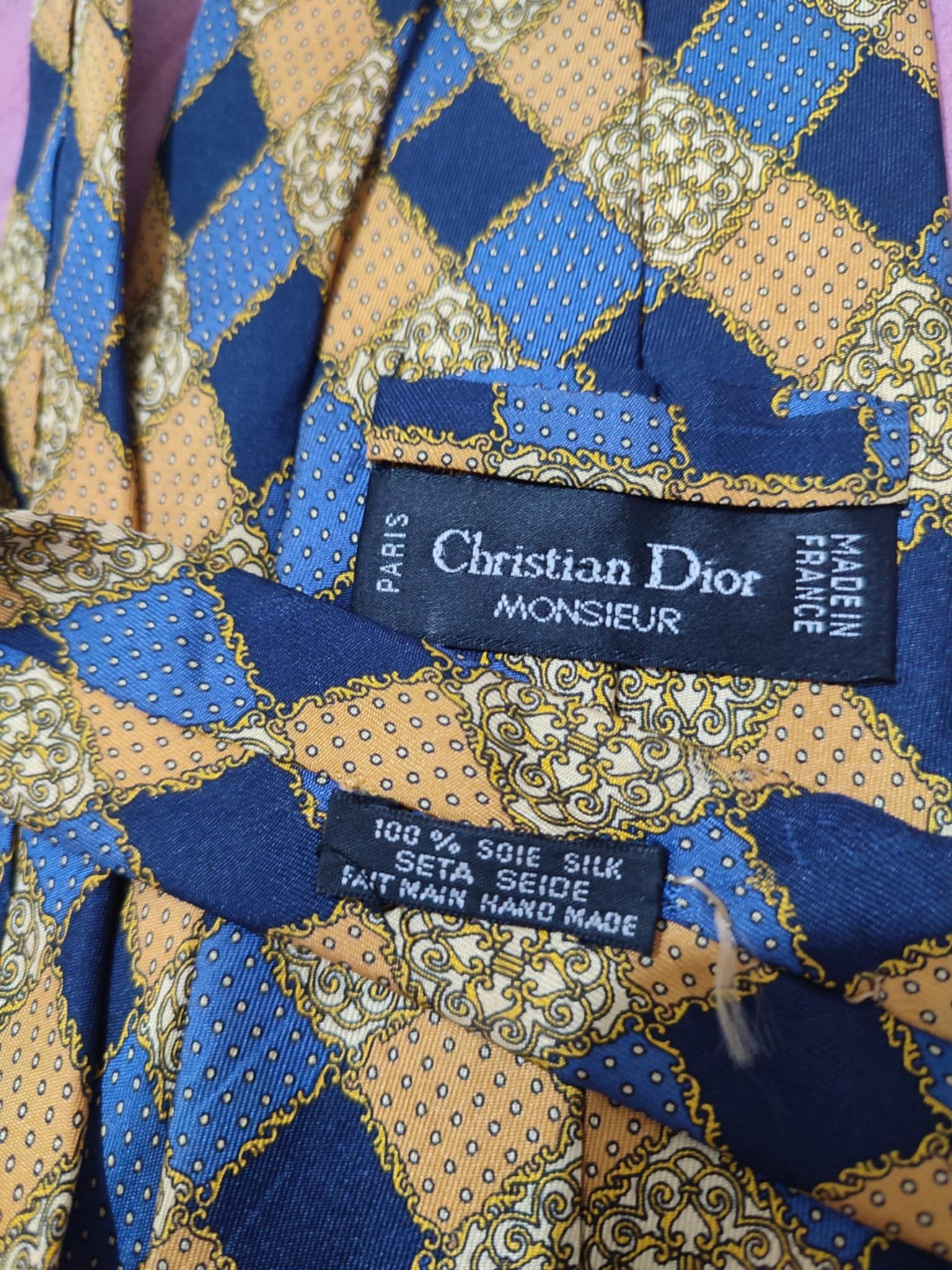 Christian Dior Monsieur Vintage Christian Dior Neck Tie Size ONE SIZE - 1 Thumbnail