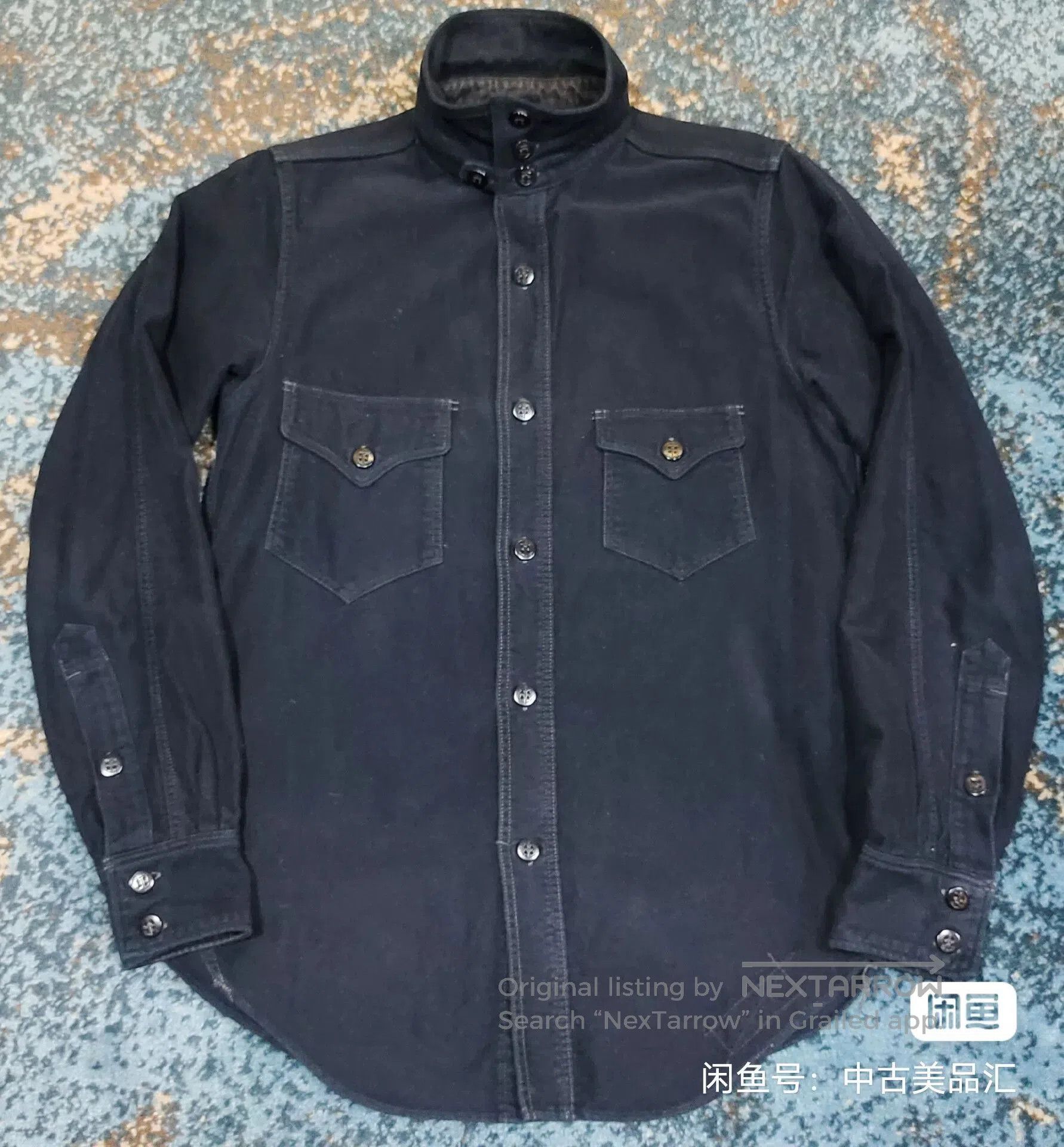 Freewheelers Freewheelers Deep Blue Navy Shirt. Size US M / EU 48-50 / 2 - 3 Thumbnail