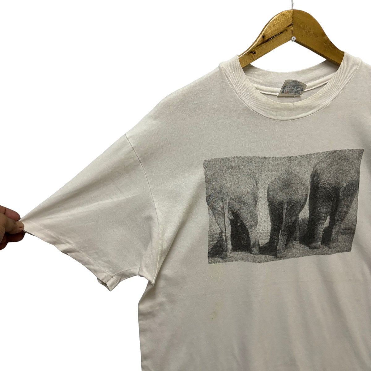 Hanes × Vintage Vintage Animal Photo Print Art Hanes Tshirt Size US L / EU 52-54 / 3 - 6 Thumbnail