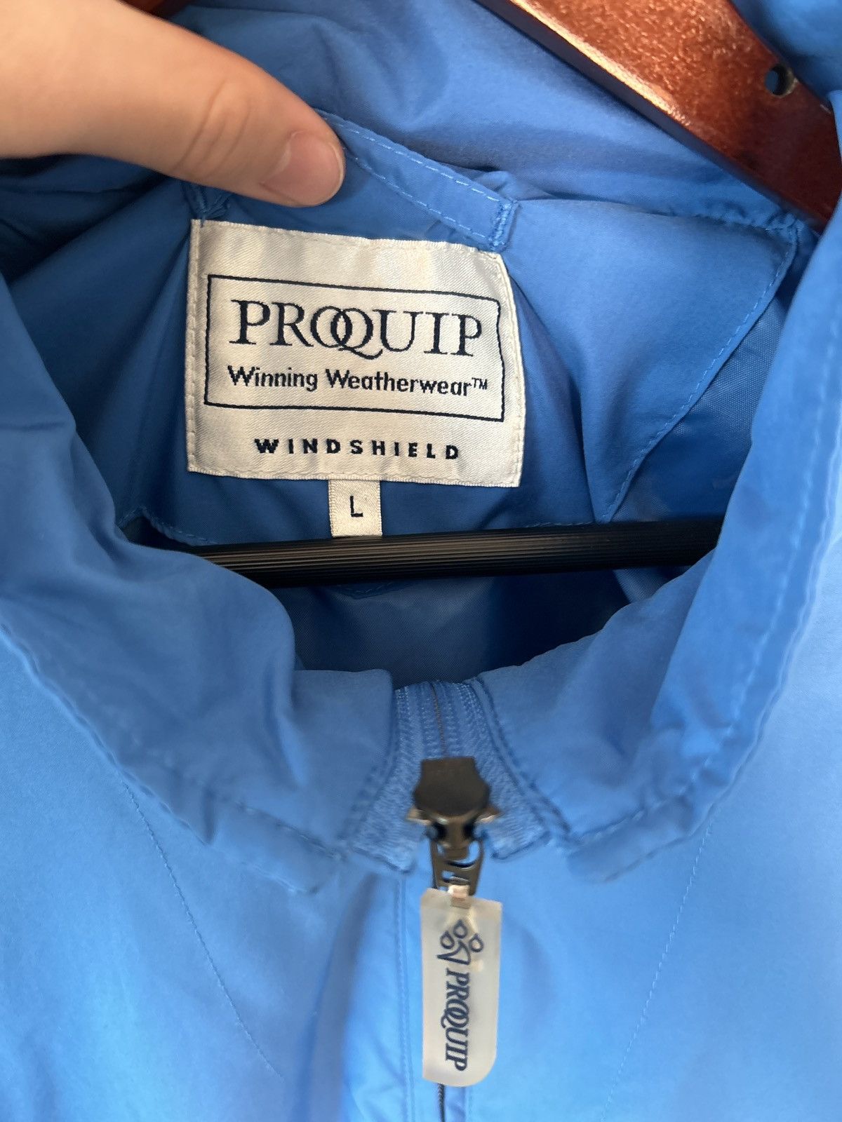 Vintage Vintage Blue Half Zip-up Jacket Size US L / EU 52-54 / 3 - 3 Thumbnail