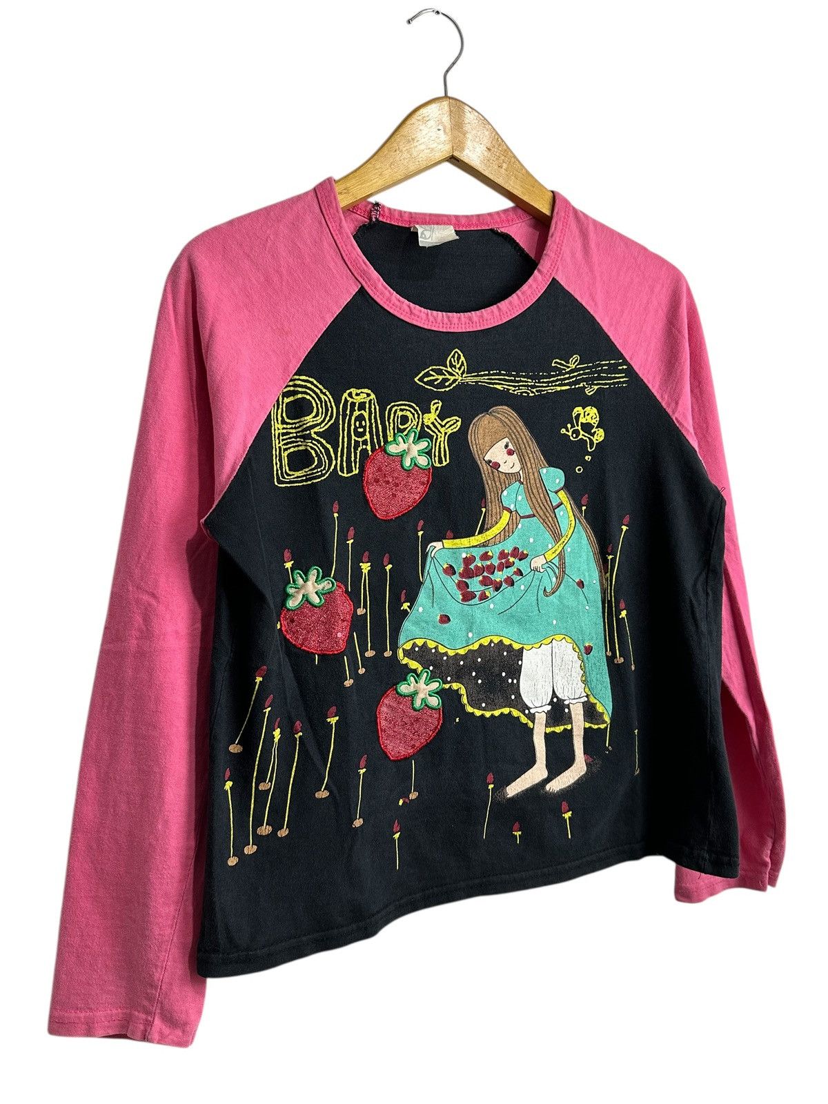 Japanese Brand BUTTERFLY WOMAN GOTHIC POEM LONG SLEEVE TEE LGB STYLE Size M / US 6-8 / IT 42-44 - 3 Thumbnail