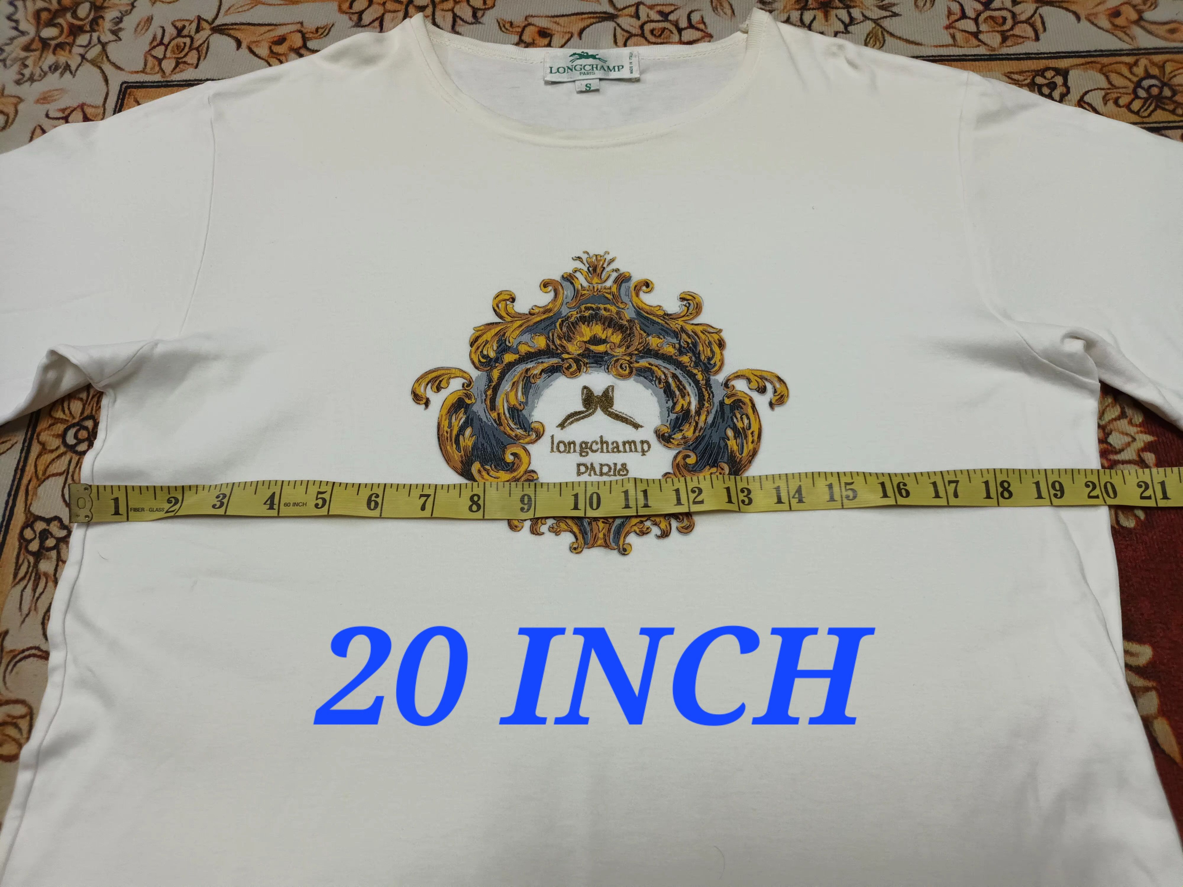 Longchamp 🔥 LONGCHAMP PARIS MADE IN ITALY T - SHIRT 🔥 Size US S / EU 44-46 / 1 - 6 Thumbnail