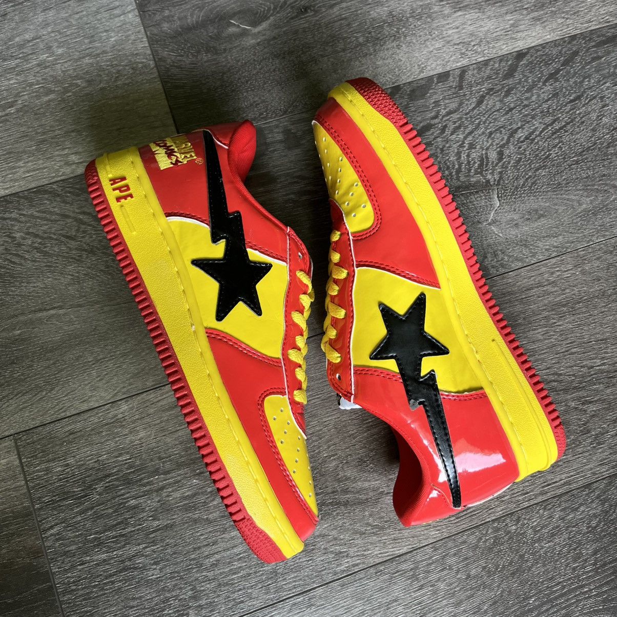Bape × Marvel Comics NEW RARE OG 2005 A BATHING APE BAPESTA IRON MAN MARVEL SHOES Size US 8 / EU 41 - 3 Thumbnail