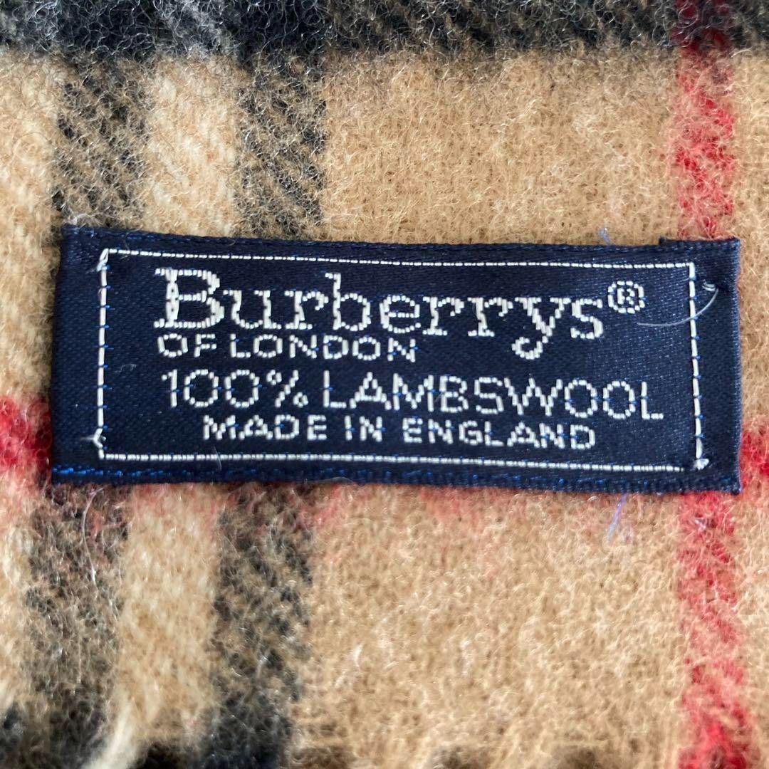 Burberry Burberry - Lambwool Vintage Scarf Check Print Brown Beige Size ONE SIZE - 5 Thumbnail