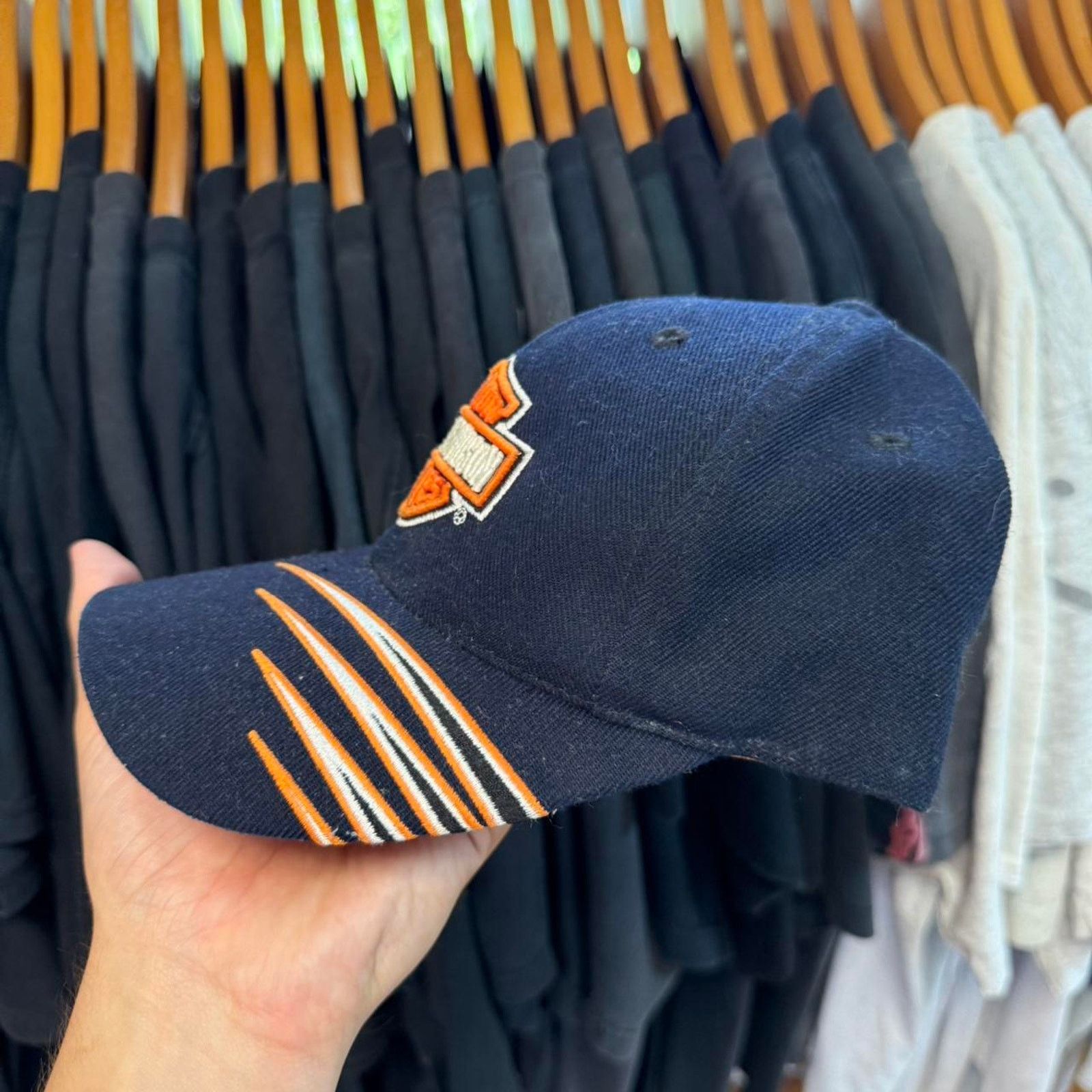 Harley Davidson × Vintage Vintage 90s Harley Davidson Motorcycles Biker Cap Size ONE SIZE - 3 Thumbnail