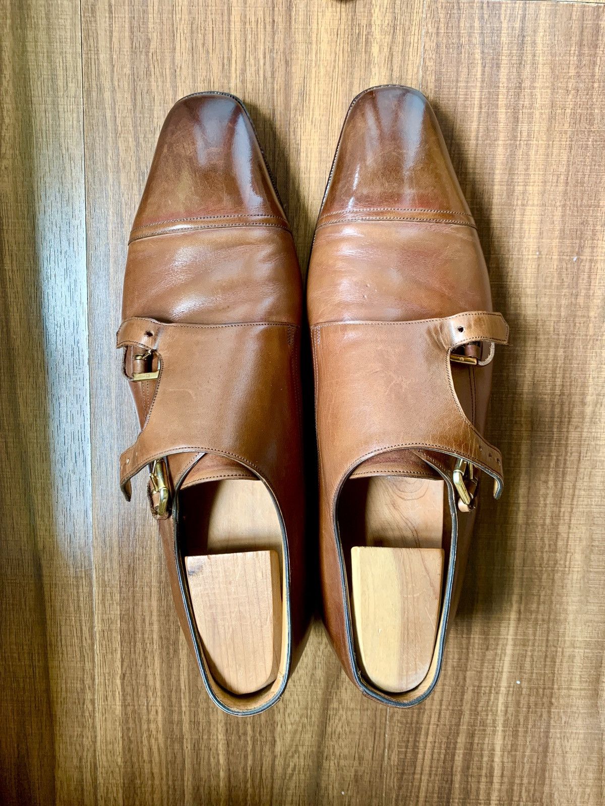 Gaziano & Girling Gaziano & Girling for RLPL GLYNN Double Monk Shoes Size US 11.5 / EU 44-45 - 1 Thumbnail