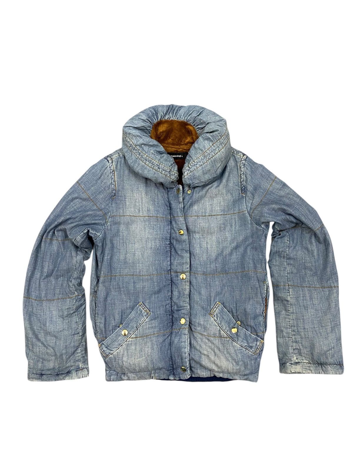 Issey Miyake Mercibeaucoup Archive Washed Jacket Faux Fur Lined Collar Size US M / EU 48-50 / 2 - 1 Thumbnail