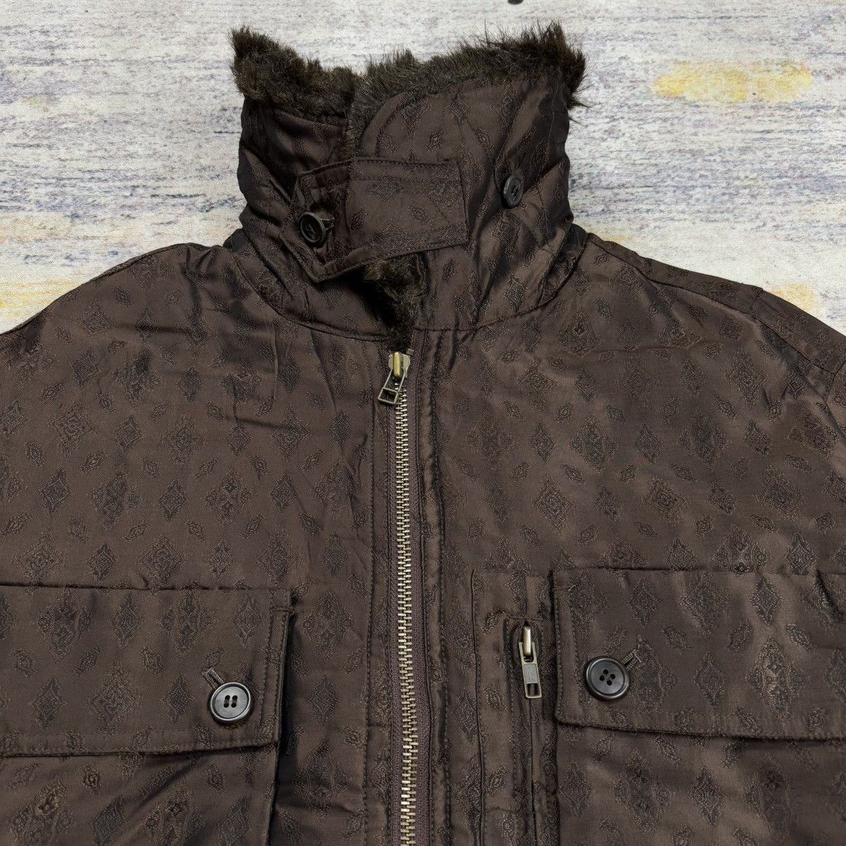 Yoshiyuki Konishi Vintage Yoshiyuki konishi trim fur multi pocket jacket Size US M / EU 48-50 / 2 - 4 Thumbnail