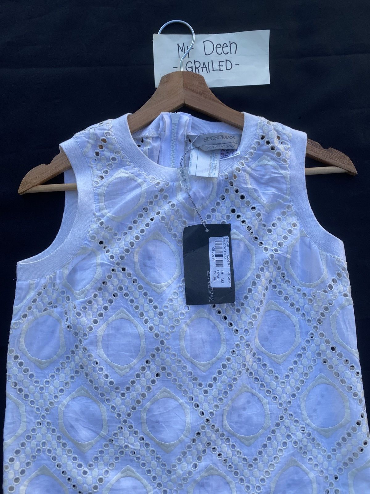 Max Mara Rare Sportmax Embroidered Sleeveless Top Size S / US 4 / IT 40 - 8 Thumbnail