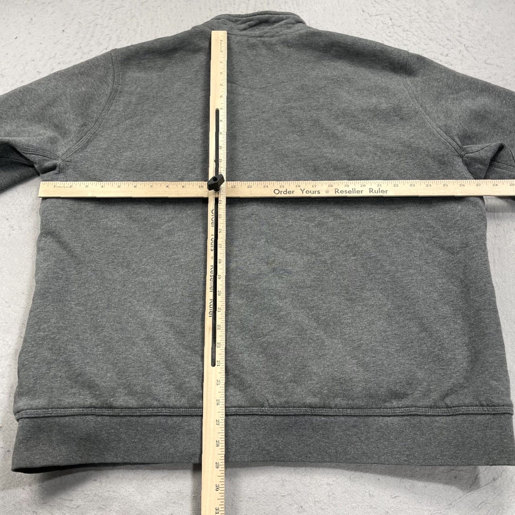 Vintage L.L. Bean Sweatshirt Mens XLT Gray Katahdin Iron Works Full Zip Sherpa Lined Mock Neck Size US XL / EU 56 / 4 - 7 Thumbnail