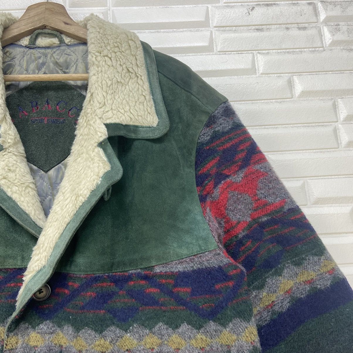 Vintage Tabacci Sportswear Native Wool + Dolphin Leather Heavy Coat Size US M / EU 48-50 / 2 - 7 Thumbnail