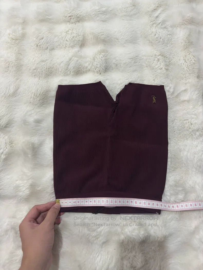 Saint Laurent Paris Saint Laurent Paris size XS Women's Gold Label Burgundy Sh Size 23" - 6 Thumbnail