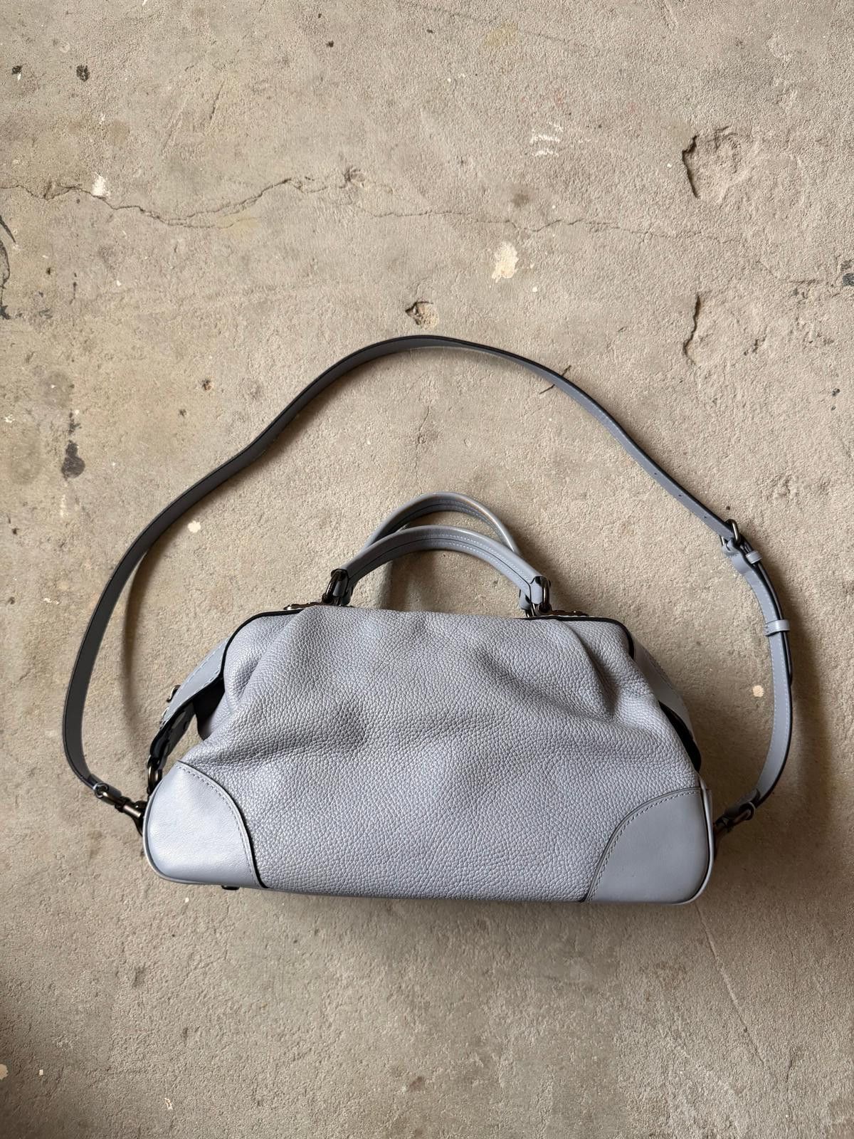 Coach Coach 2Way Lane Pebble Leather Shoulder Bag Blue Size ONE SIZE - 6 Thumbnail