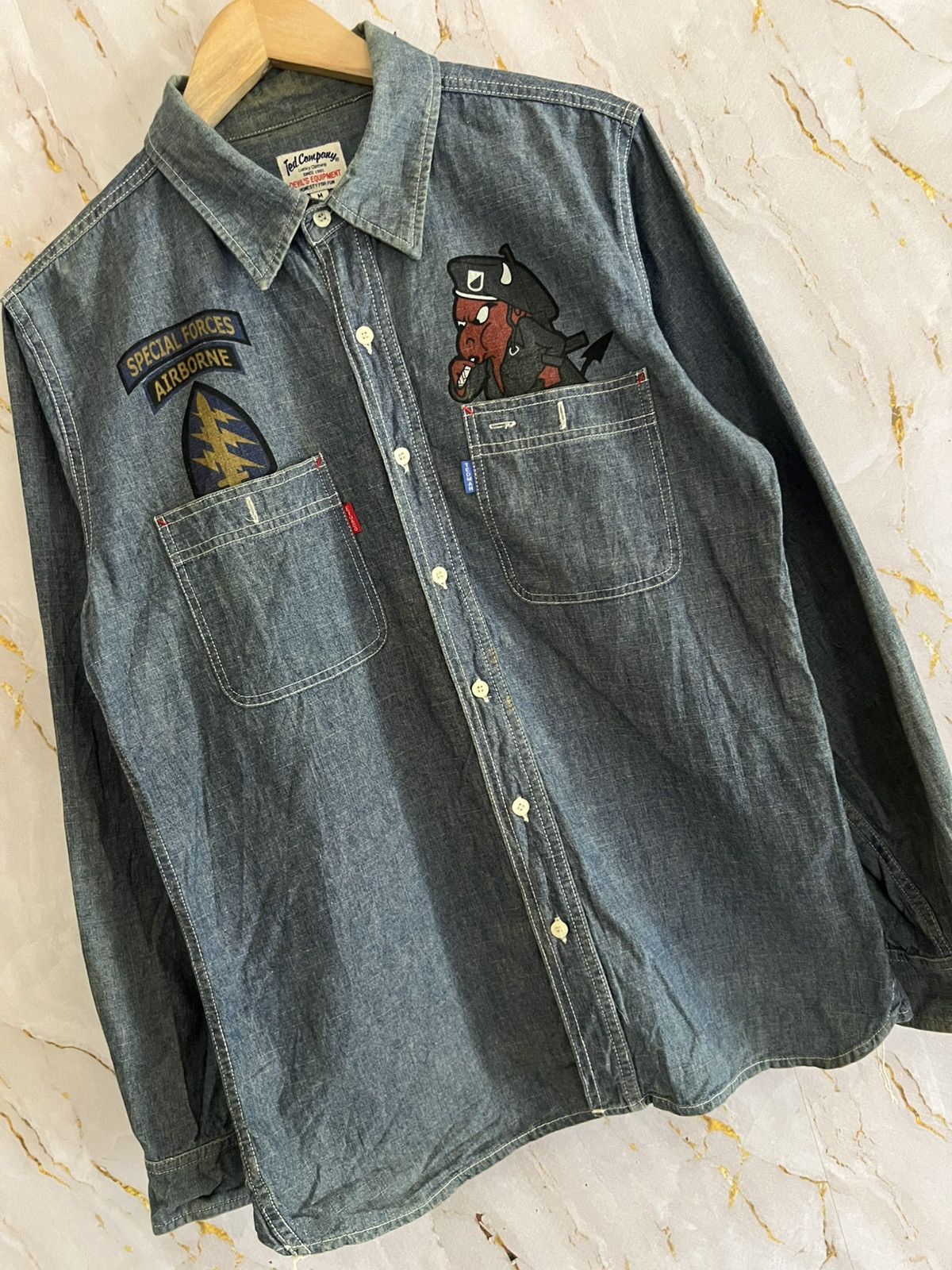 Tedman Tedman Devil Shirt – Rare Japanese Archive Grail Size US M / EU 48-50 / 2 - 4 Thumbnail