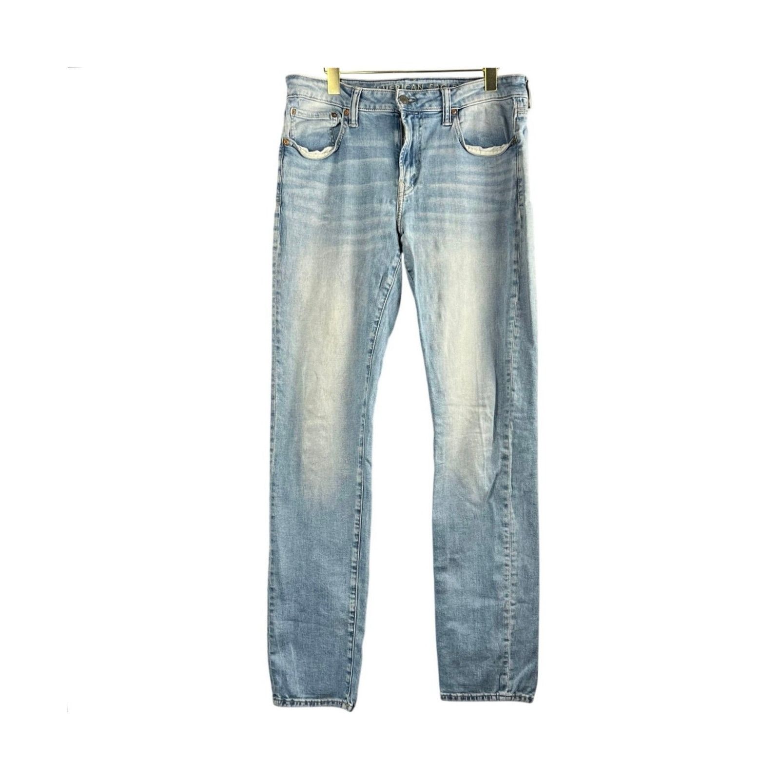 American Eagle Outfitters American Eagle Ne(X)t Level Flex Slim Straight Jeans 34x34 Size US 34 / EU 50 - 7 Thumbnail