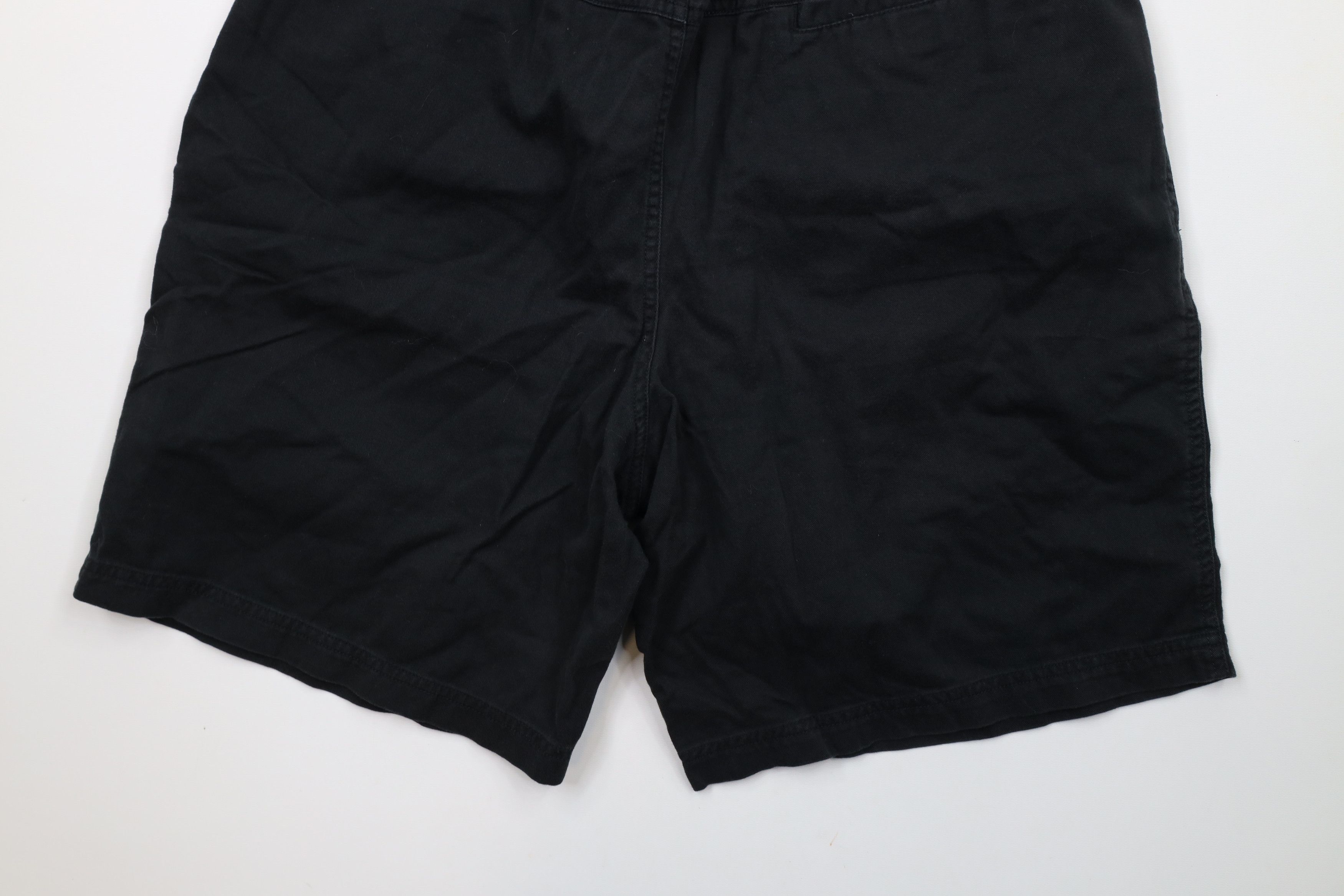 Vintage Vintage 90s Streetwear Blank Above Knee Shorts Black Cotton Size US 32 / EU 48 - 10 Thumbnail