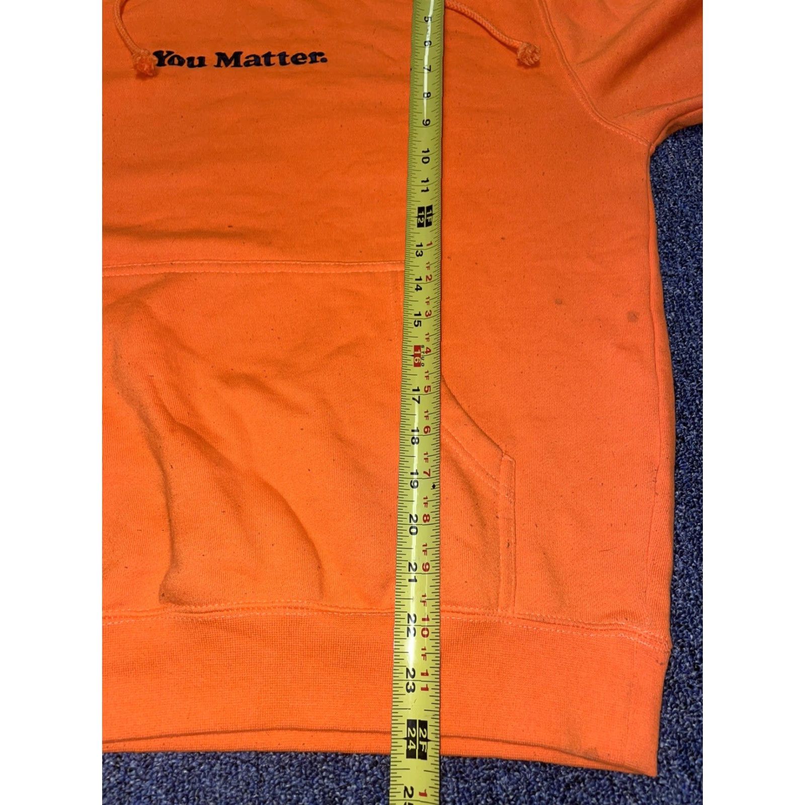 Harmony You Matter Hoodie Unisex Embroidered Orange Size S Pullover Rainbow 70% Cotton/30% Polyester Mens Womens Size US S / EU 44-46 / 1 - 5 Thumbnail