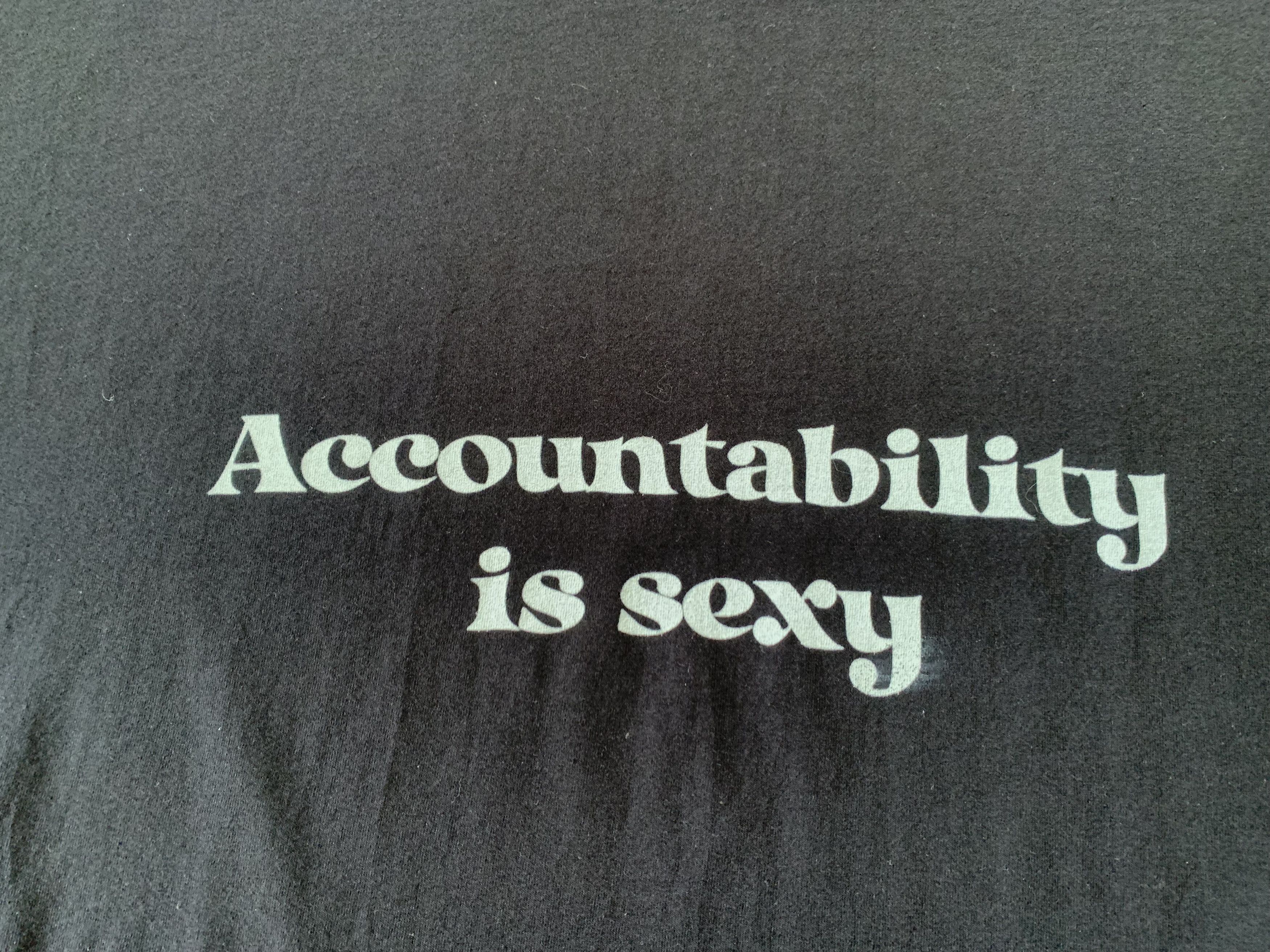 Fruit Of The Loom Accountability Is Sexy Cotton T-Shirt Size US XXL / EU 58 / 5 - 5 Thumbnail