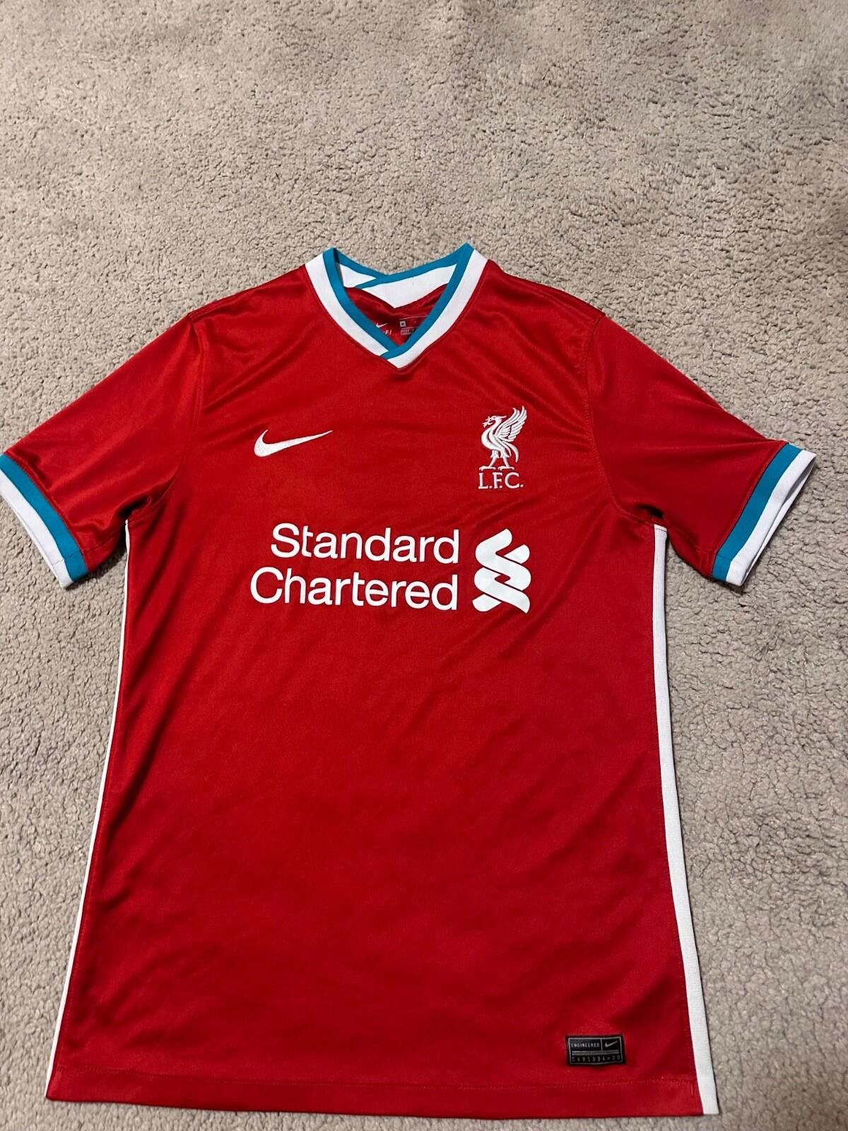 Nike LIVERPOOL 2020/21 FOOTBALL SHIRT SOCCER JERSEY NIKE SZ M Size US M / EU 48-50 / 2 - 3 Thumbnail