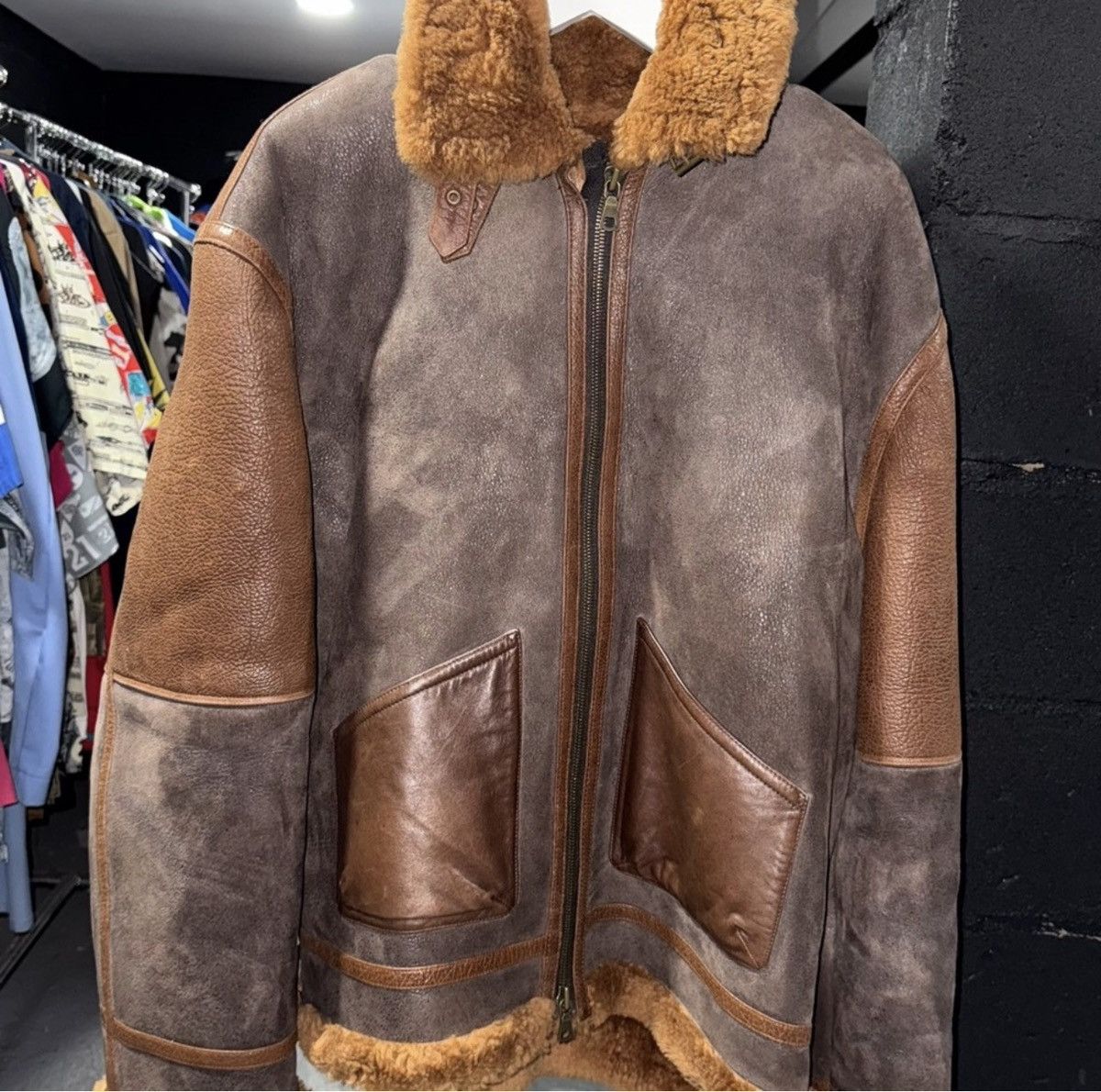 Aime Leon Dore Aimé Leon Dore Hooded Shearling Jacket Brown Chestnut 2XL Size US XXL / EU 58 / 5 - 1 Thumbnail