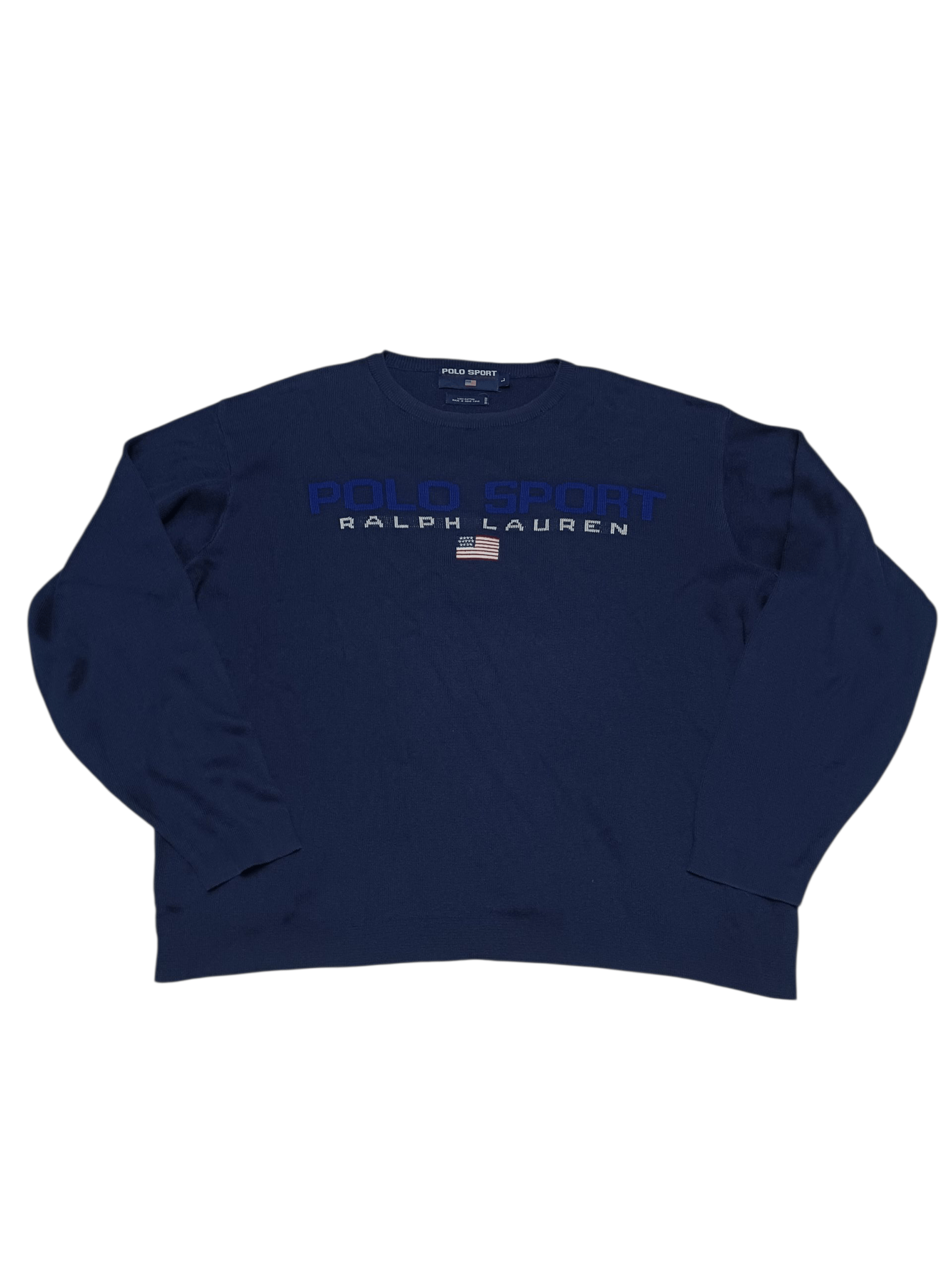 Polo Ralph Lauren POLO SPORT RALPH LAUREN VINTAGE AMERICAN FLAG SWEATER Size US L / EU 52-54 / 3 - 1 Thumbnail
