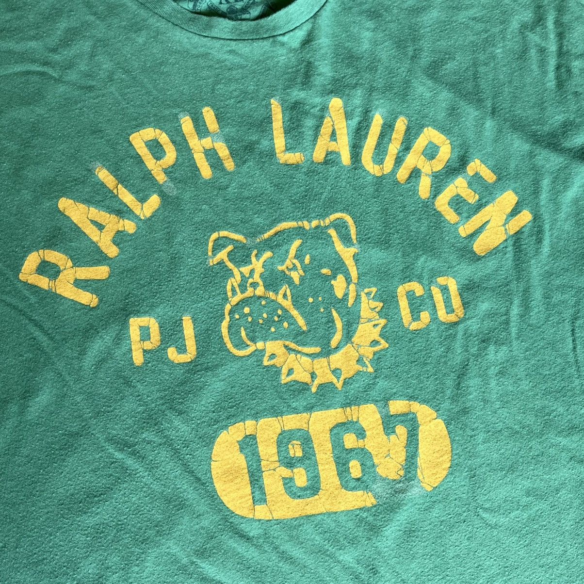 Polo Ralph Lauren Vintage Y2K Polo Ralph Lauren Jeans Bulldog Varsity T Shirt Size US XL / EU 56 / 4 - 3 Thumbnail