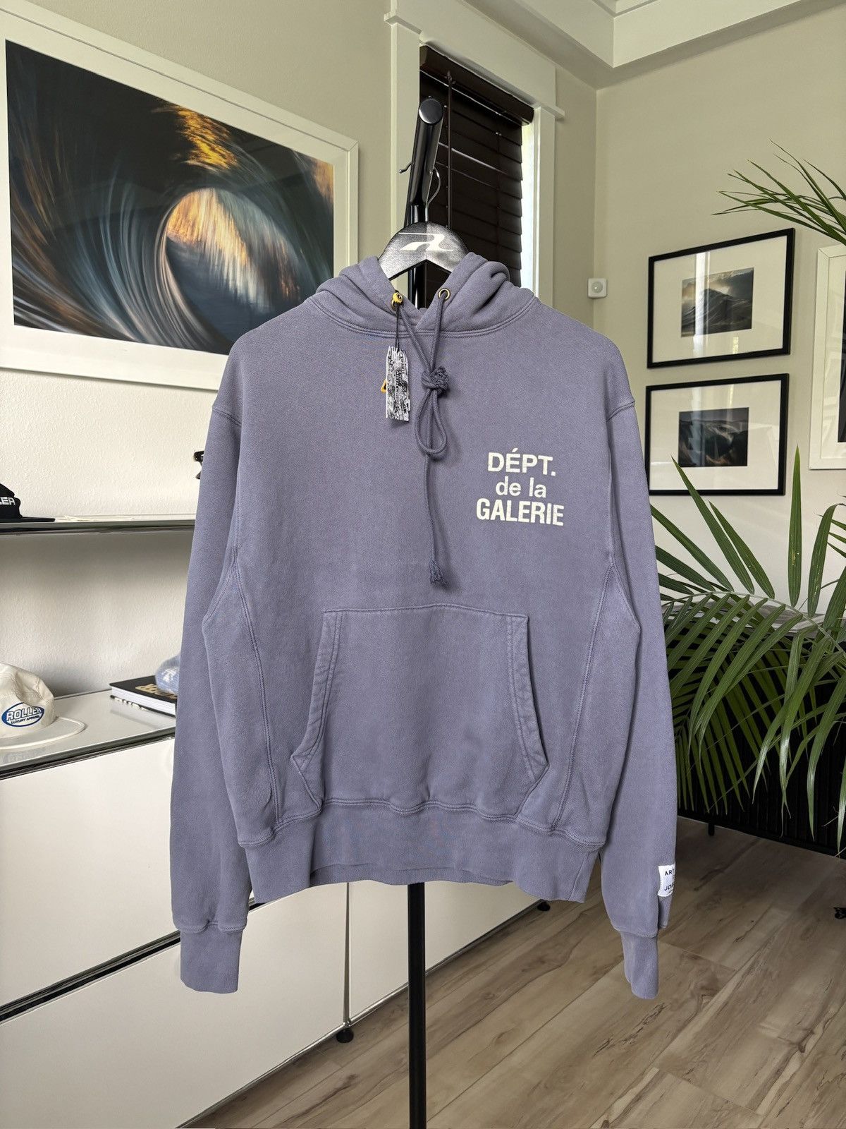 Gallery Dept. GALLERY DEPT SUN FADED PURPLE LOGO HOODIE | Grailed