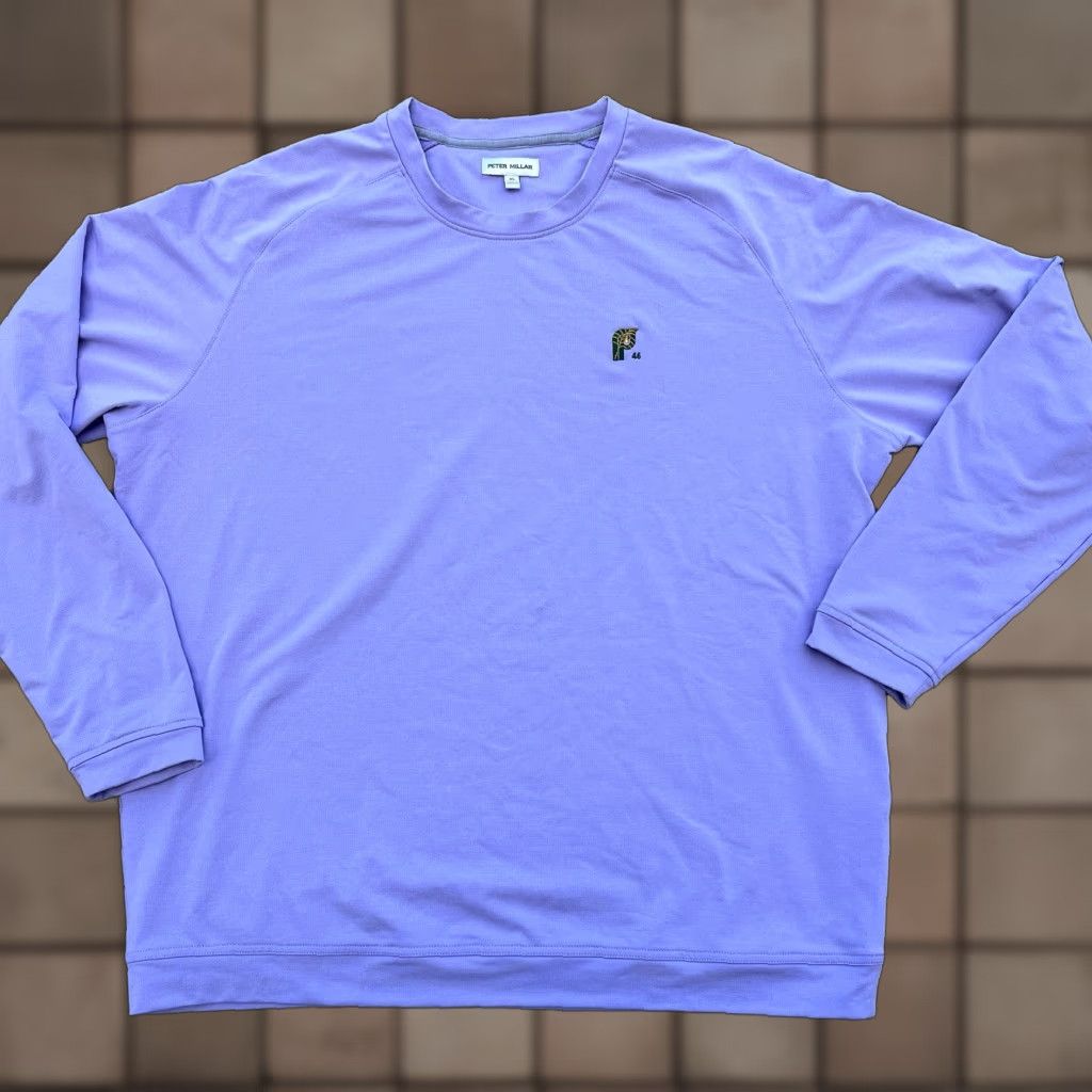 Peter Millar Peter Millar Sweatshirt Women’s Crewneck PGA 46 Logo XL Lilac Purple Activewear Golf Pullover Long Sleeve Regular Fit Lightweight Logo Branded Size XL / US 12-14 / IT 48-50 - 1 Thumbnail
