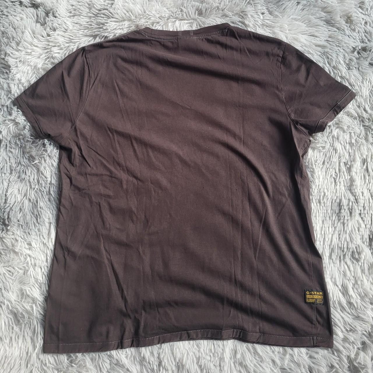 G-Star G-Star RAW Men's Grey and Brown T-shirt - Size L Size US L / EU 52-54 / 3 - 2 Thumbnail